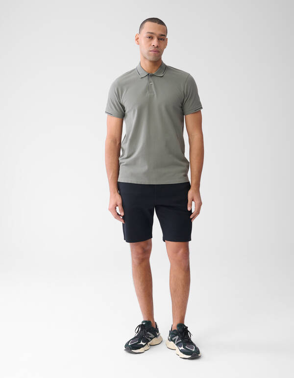 Piqué-Polo Dunkelgrün SHOEBY MEN