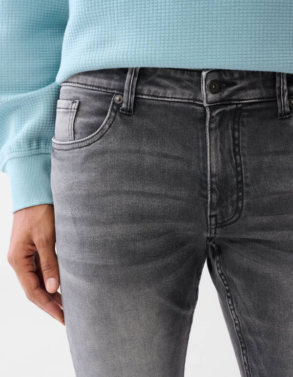 Slim Fit Jog Jeans Grijs L34 SHOEBY MEN