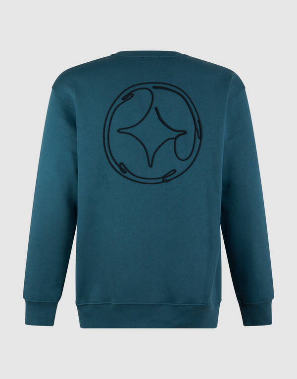 Cord Artwork Pullover Dunkelgrün SHOEBY MEN