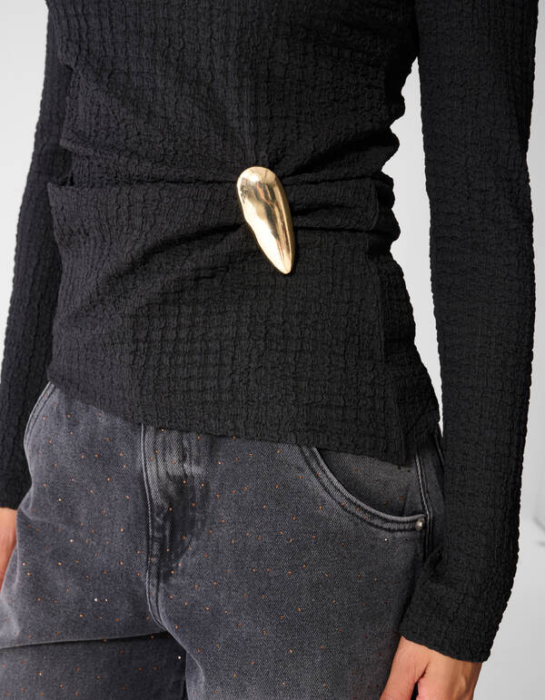 Organische Brosche Gold SHOEBY ACCESSOIRES