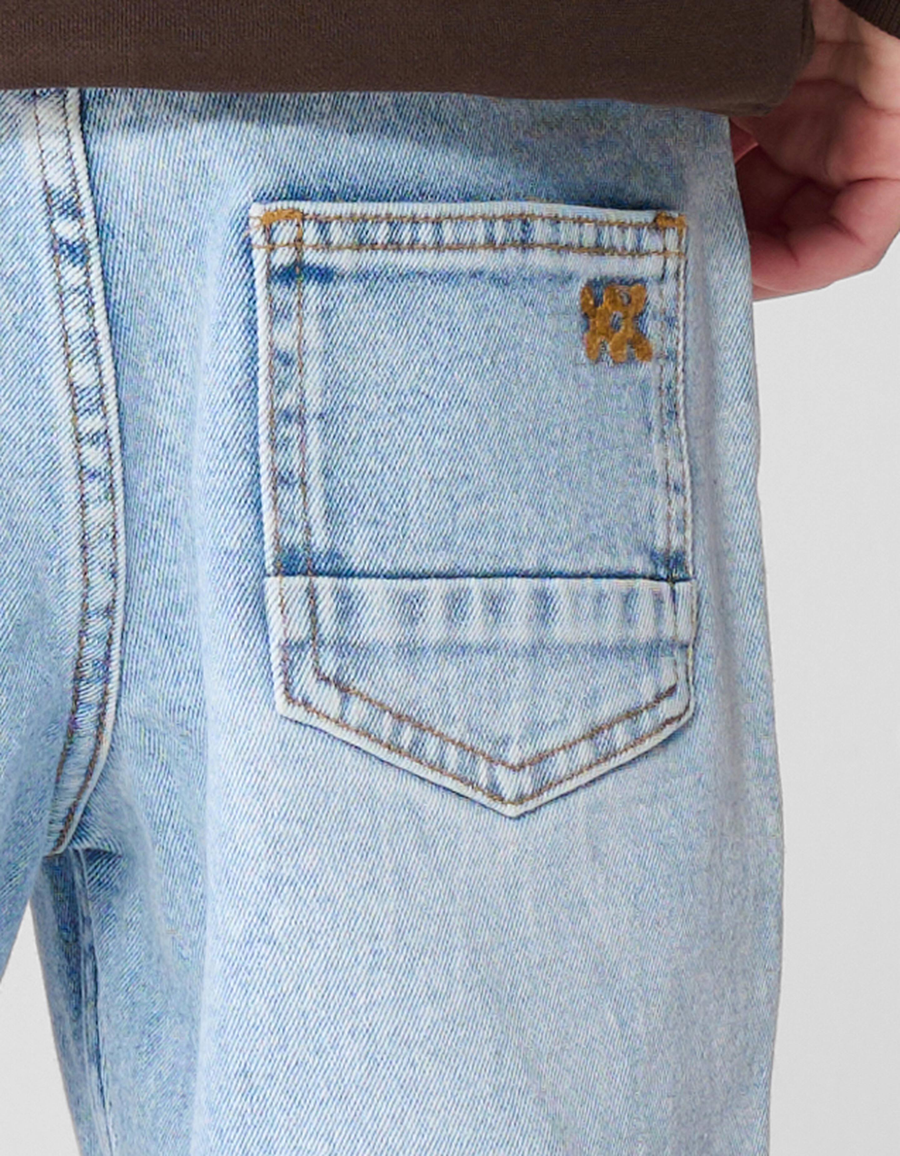 Tapered Fit Jeans gebleicht SHOEBY BOYS