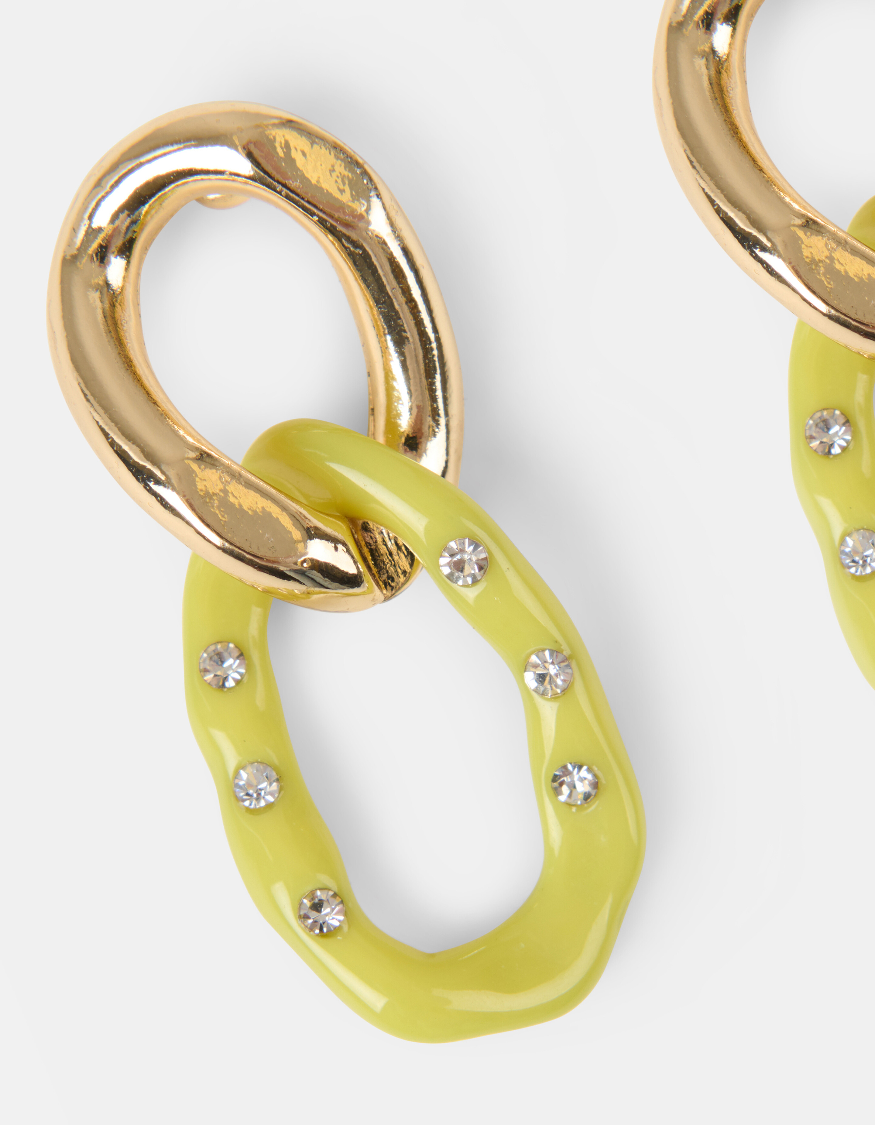 Ohrringe mit Strasssteinen Lime SHOEBY ACCESSOIRES