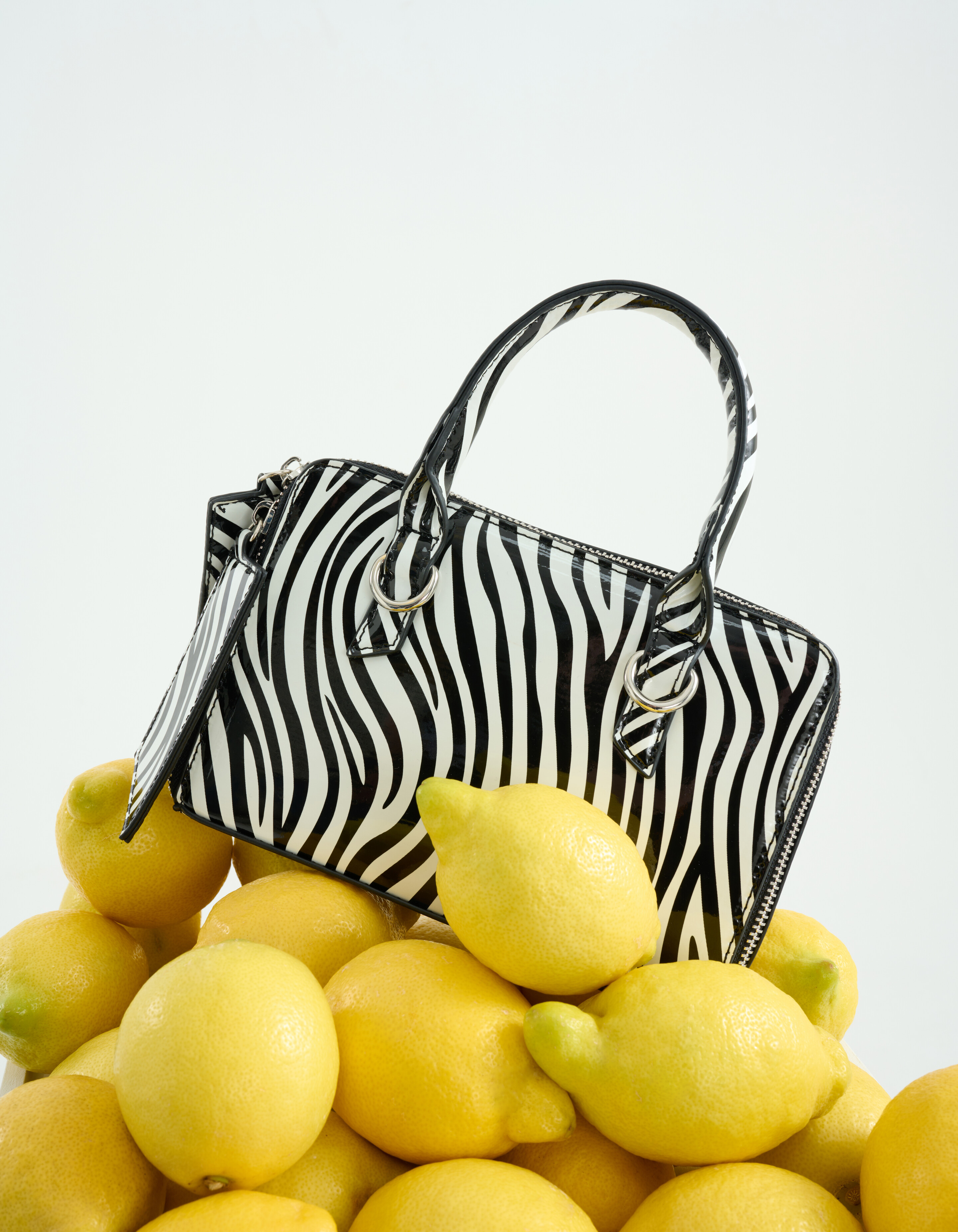 Mini Zebra Tasche Schwarz/Weiß SHOEBY ACCESSOIRES
