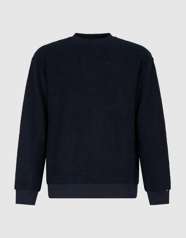 Soft Block Sweatshirt Dunkelblau SHOEBY MEN