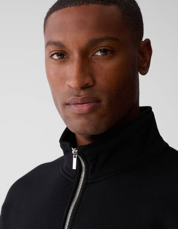 Halbzippullover Schwarz SHOEBY MEN