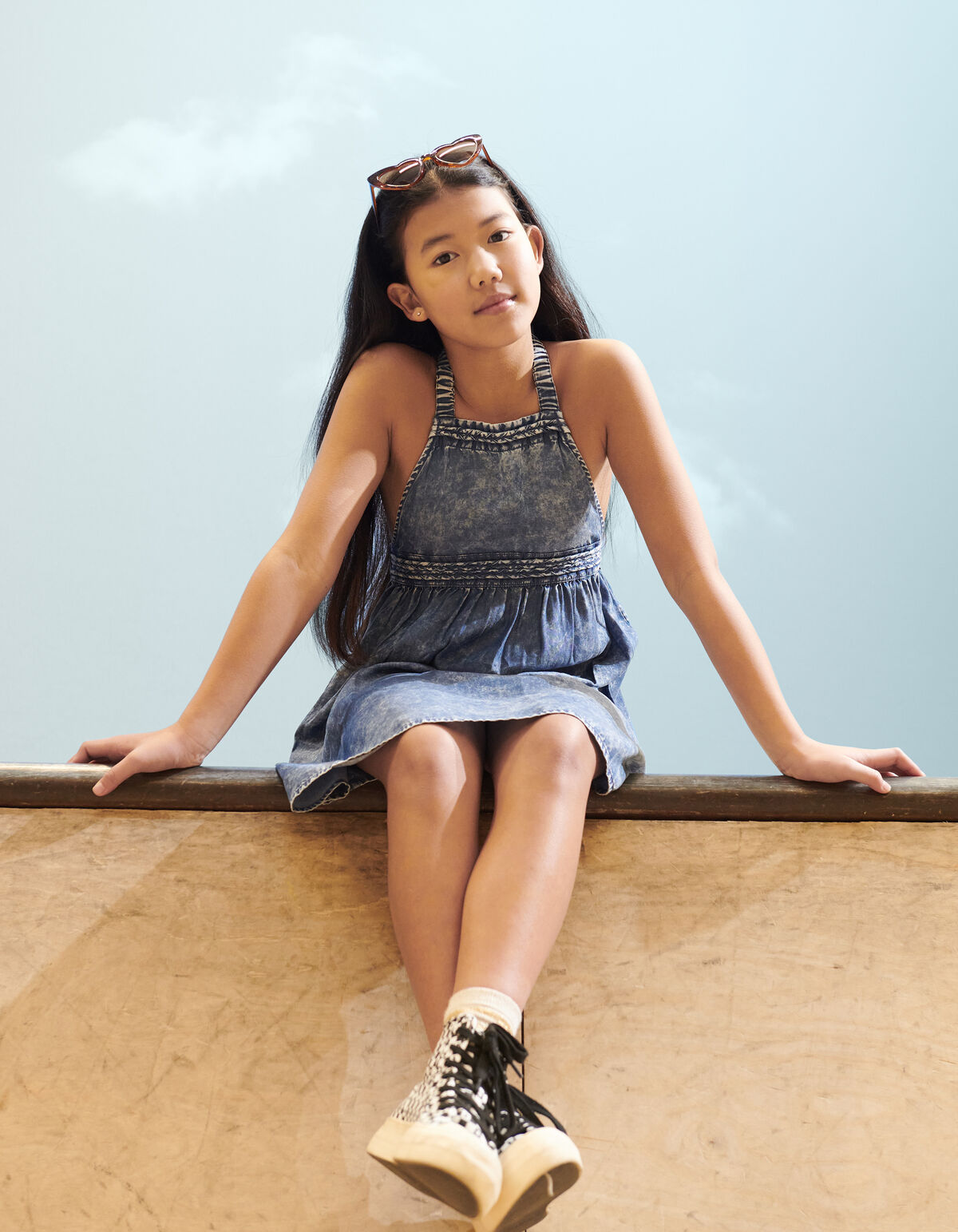 Flechtkleid Hellblau SHOEBY GIRLS