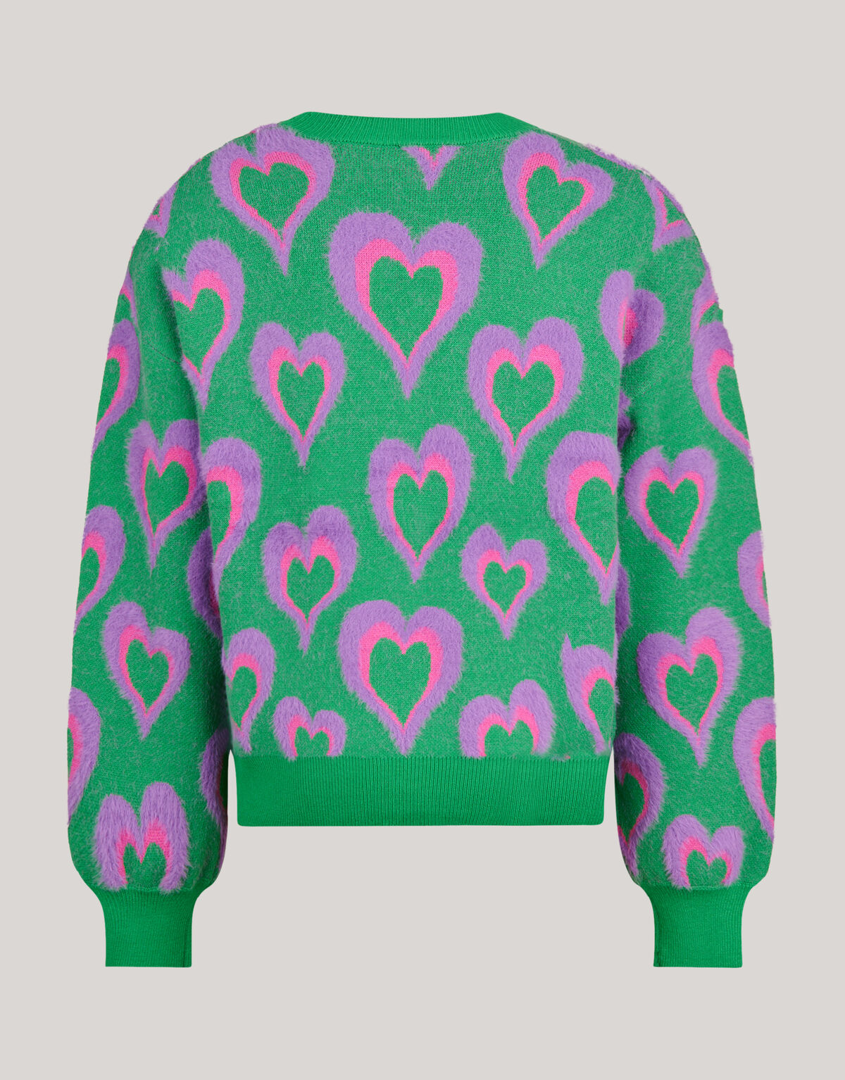 Bedruckte Strickjacke Gr&uuml;n SHOEBY GIRLS