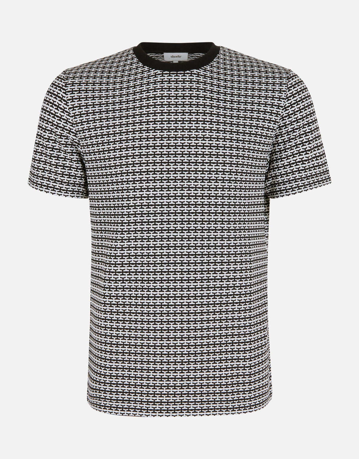 Print-T-Shirt Schwarz/Weiß SHOEBY MEN