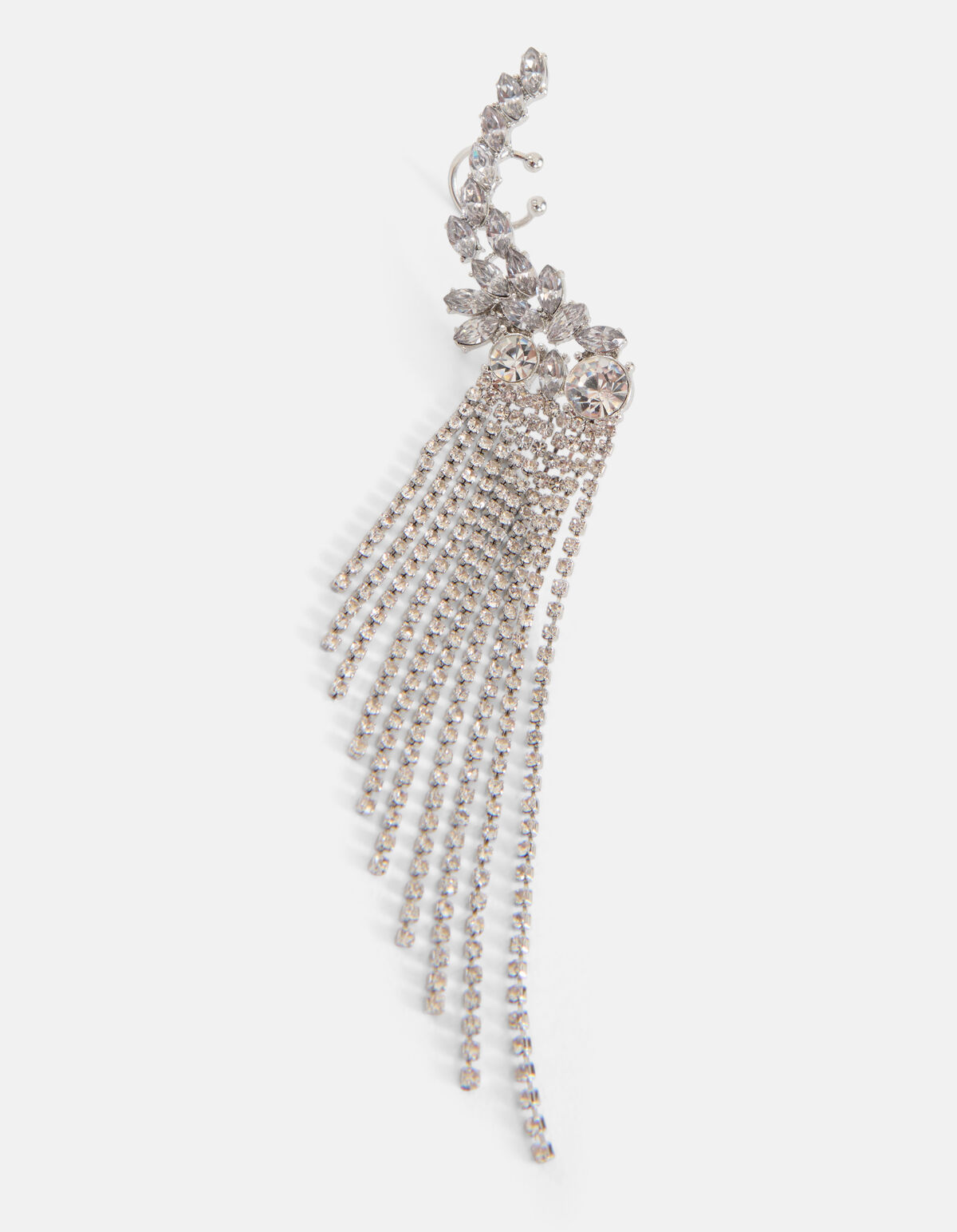 Strass-Ohrring Silber SHOEBY ACCESSOIRES
