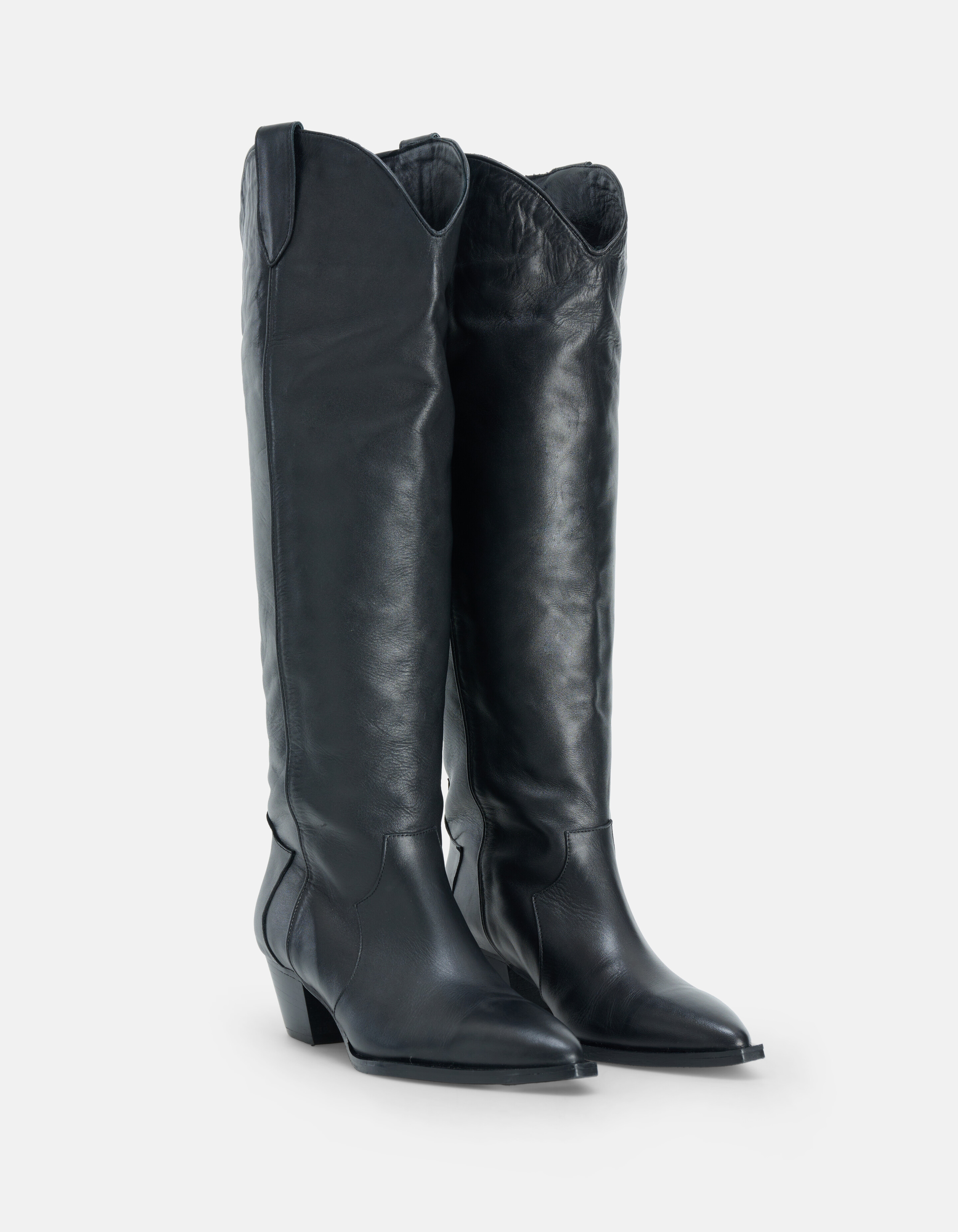 Hoher Leder-Westernstiefel SHOEBY SHOES