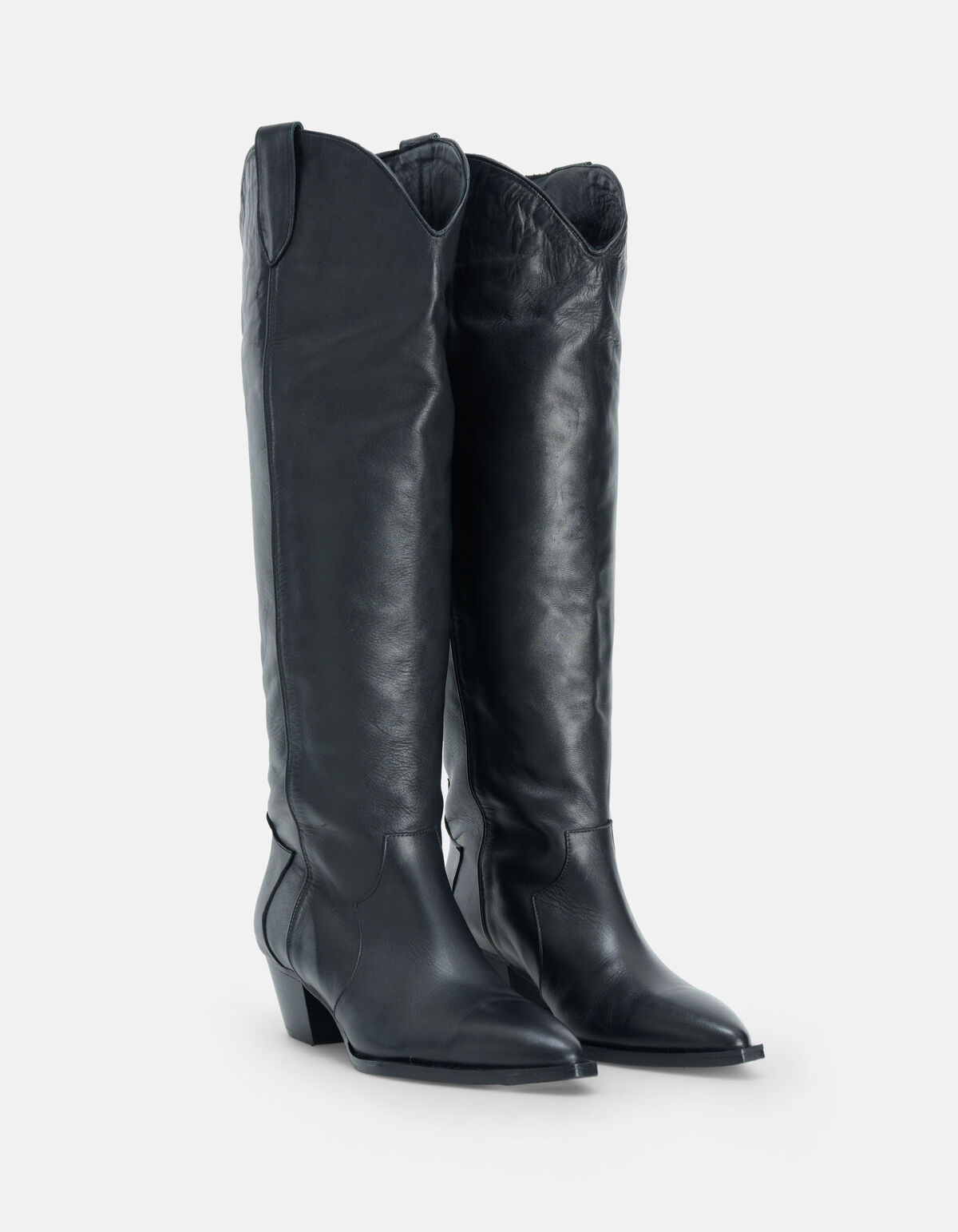 Hoher Leder-Westernstiefel SHOEBY SHOES