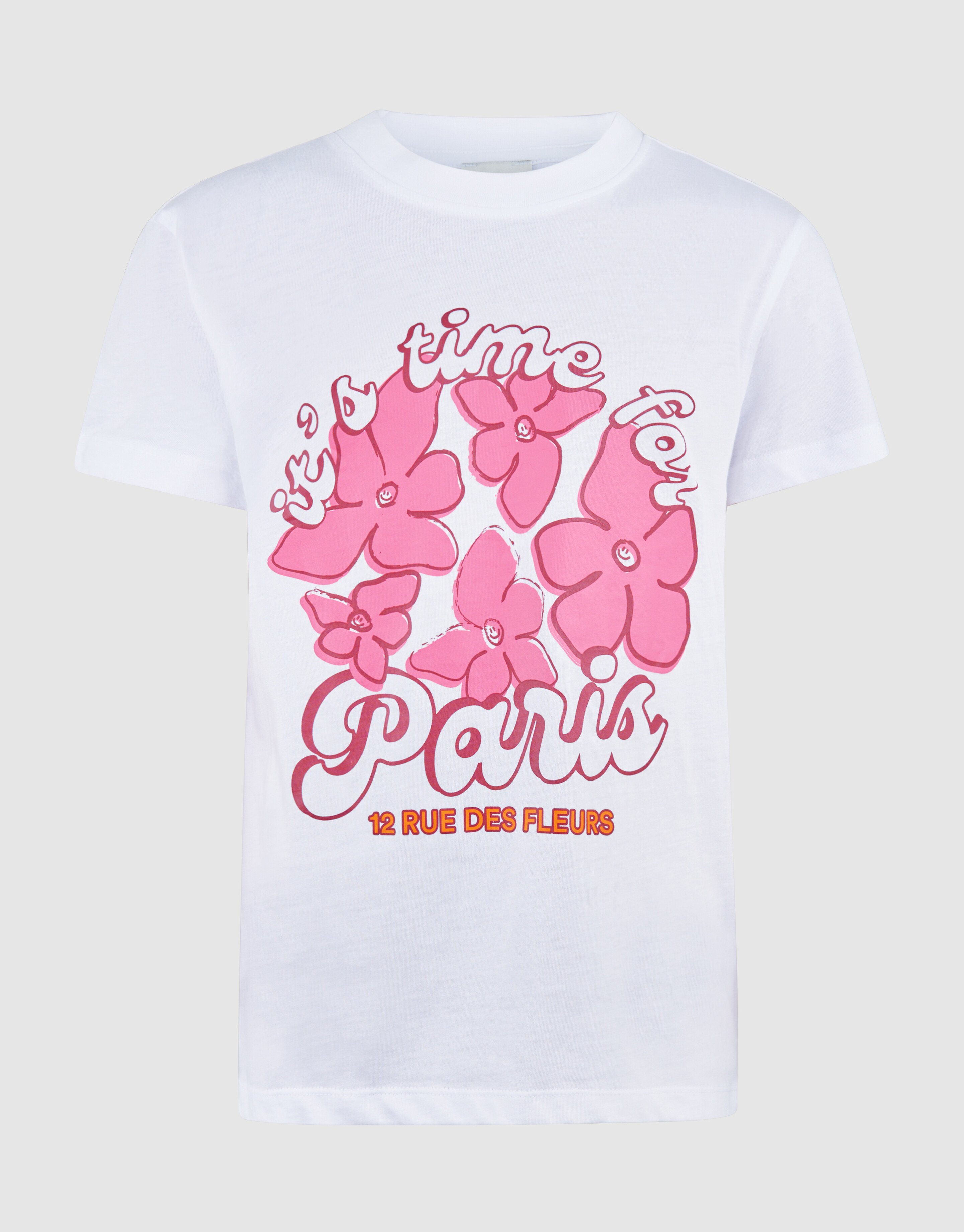 Rue De Fleur Kunst T-Shirt Weiß SHOEBY GIRLS