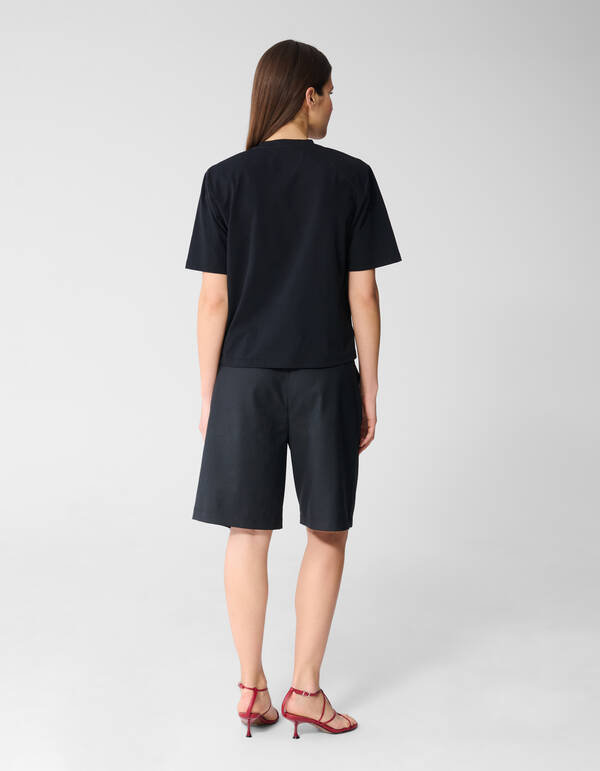 Gepolstertes T-Shirt Schwarz SHOEBY WOMEN