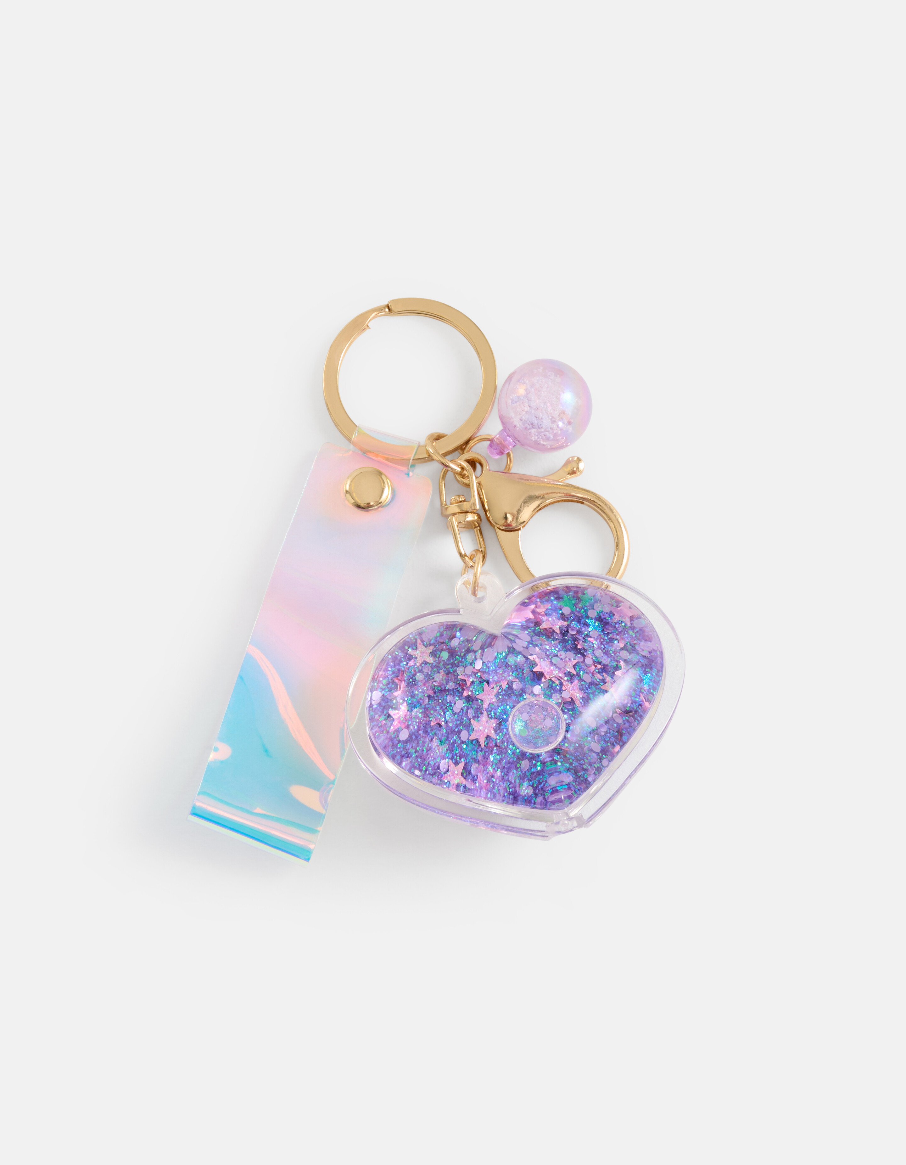 Herz Schlüsselanhänger lila SHOEBY ACCESSOIRES
