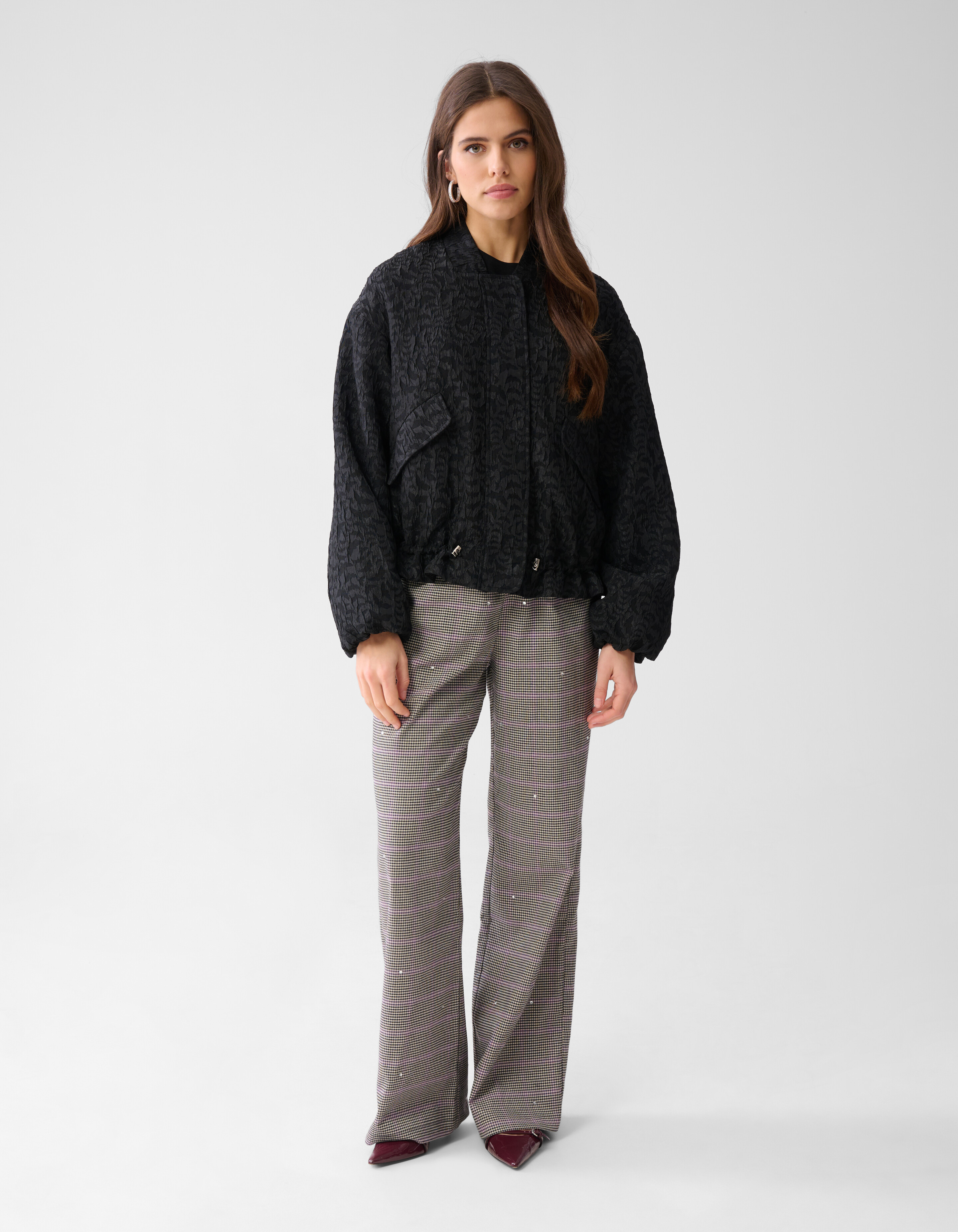 Jacquard-Bomber Schwarz SHOEBY WOMEN