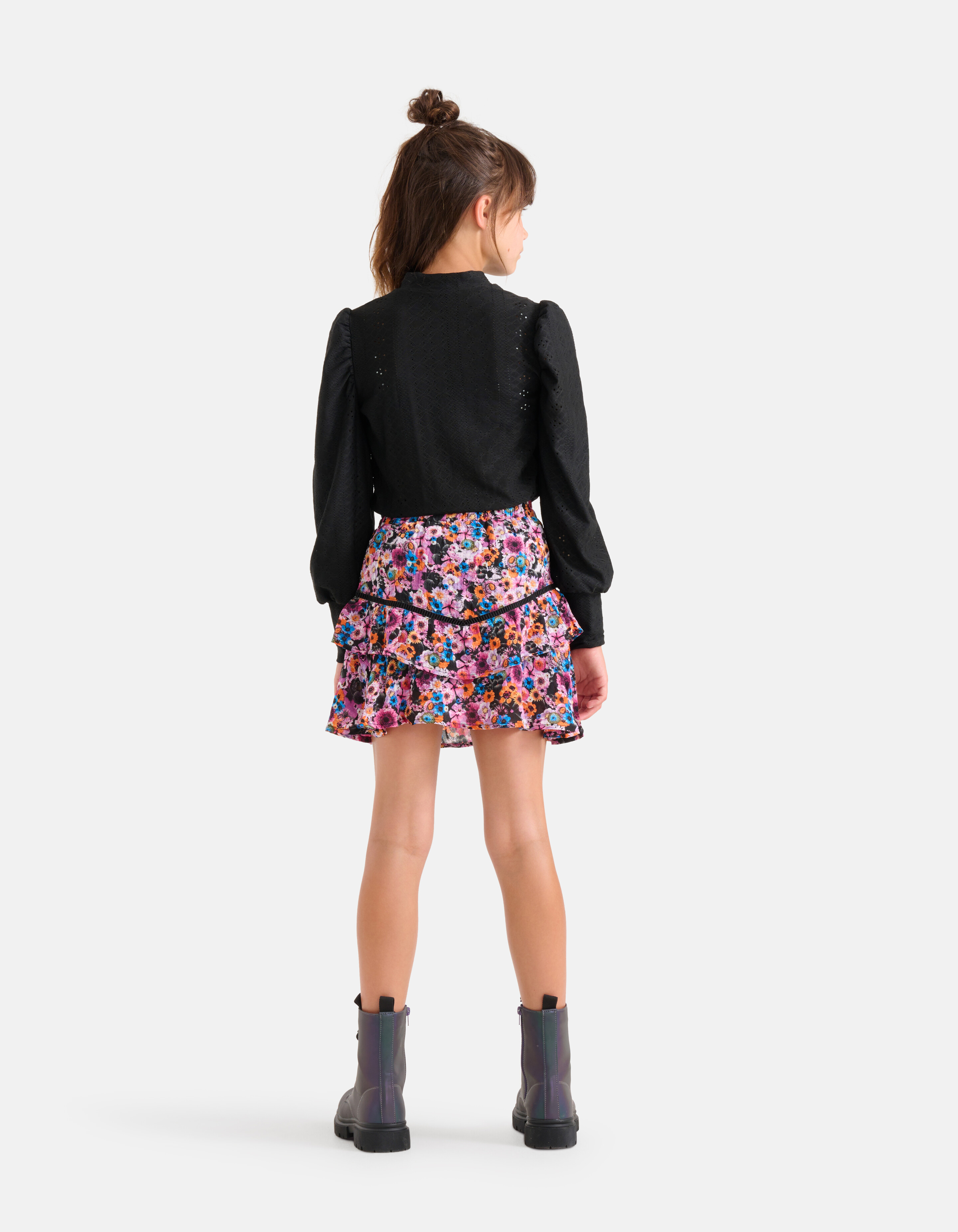 Embroidery Top Zwart SHOEBY GIRLS