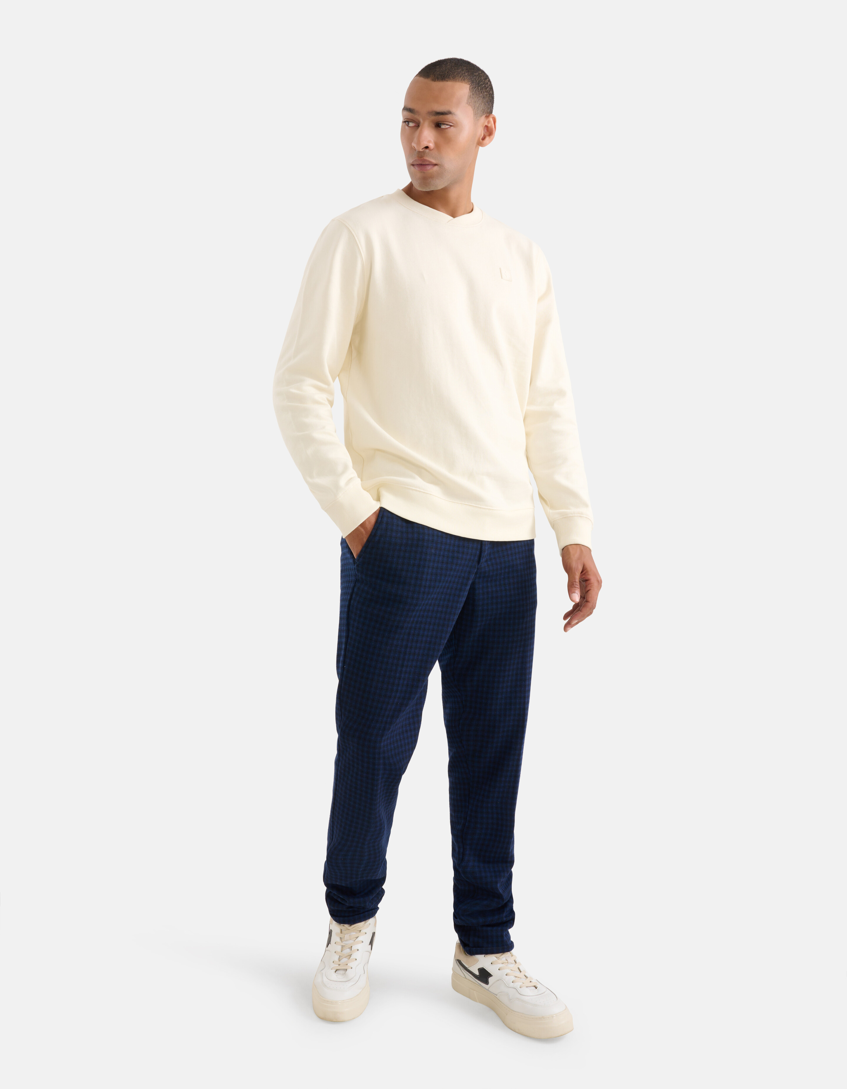 Karo-Hose Dunkelblau SHOEBY MEN