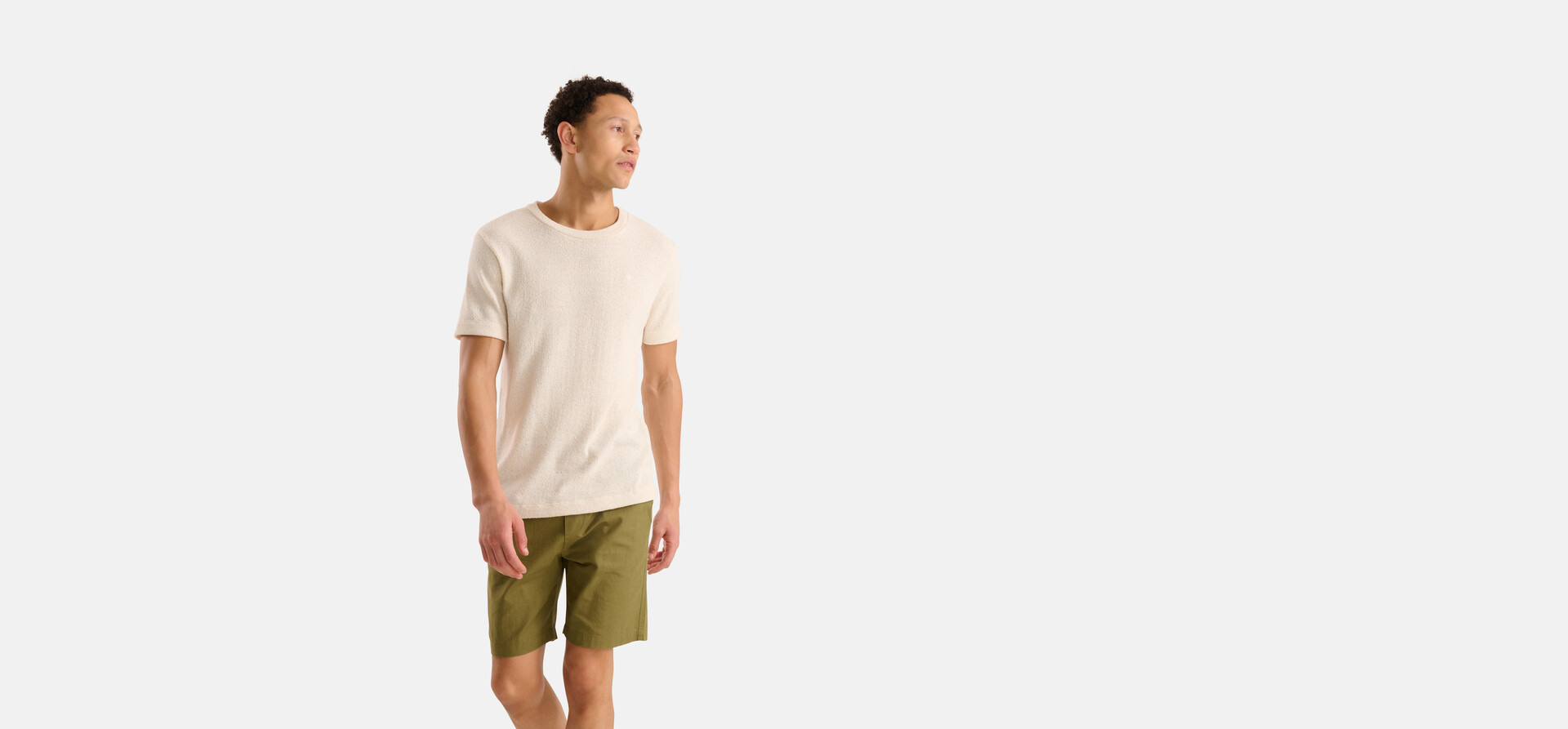 Boucle-T-Shirt Off White SHOEBY MEN