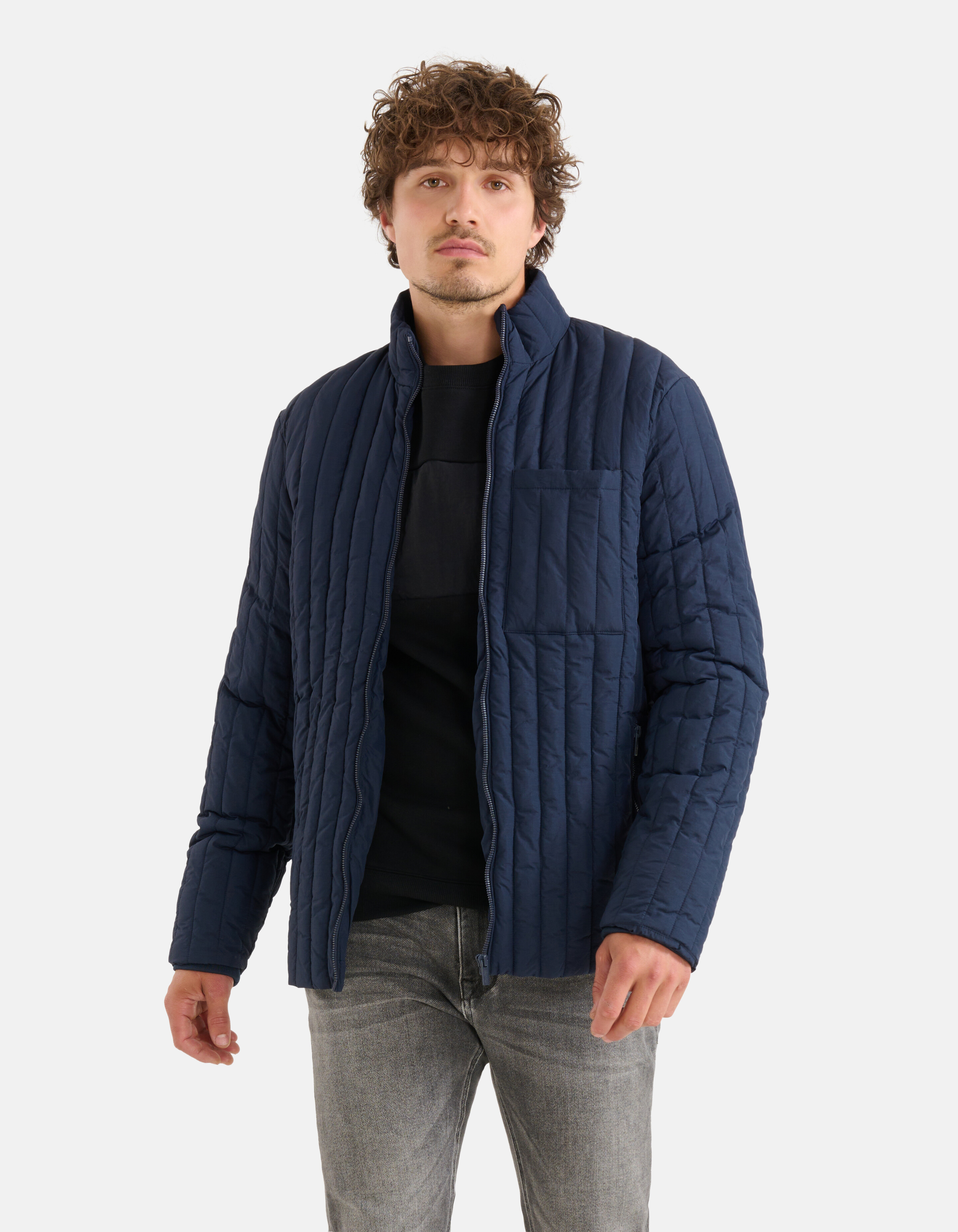 Steppjacke Dunkelblau SHOEBY MEN
