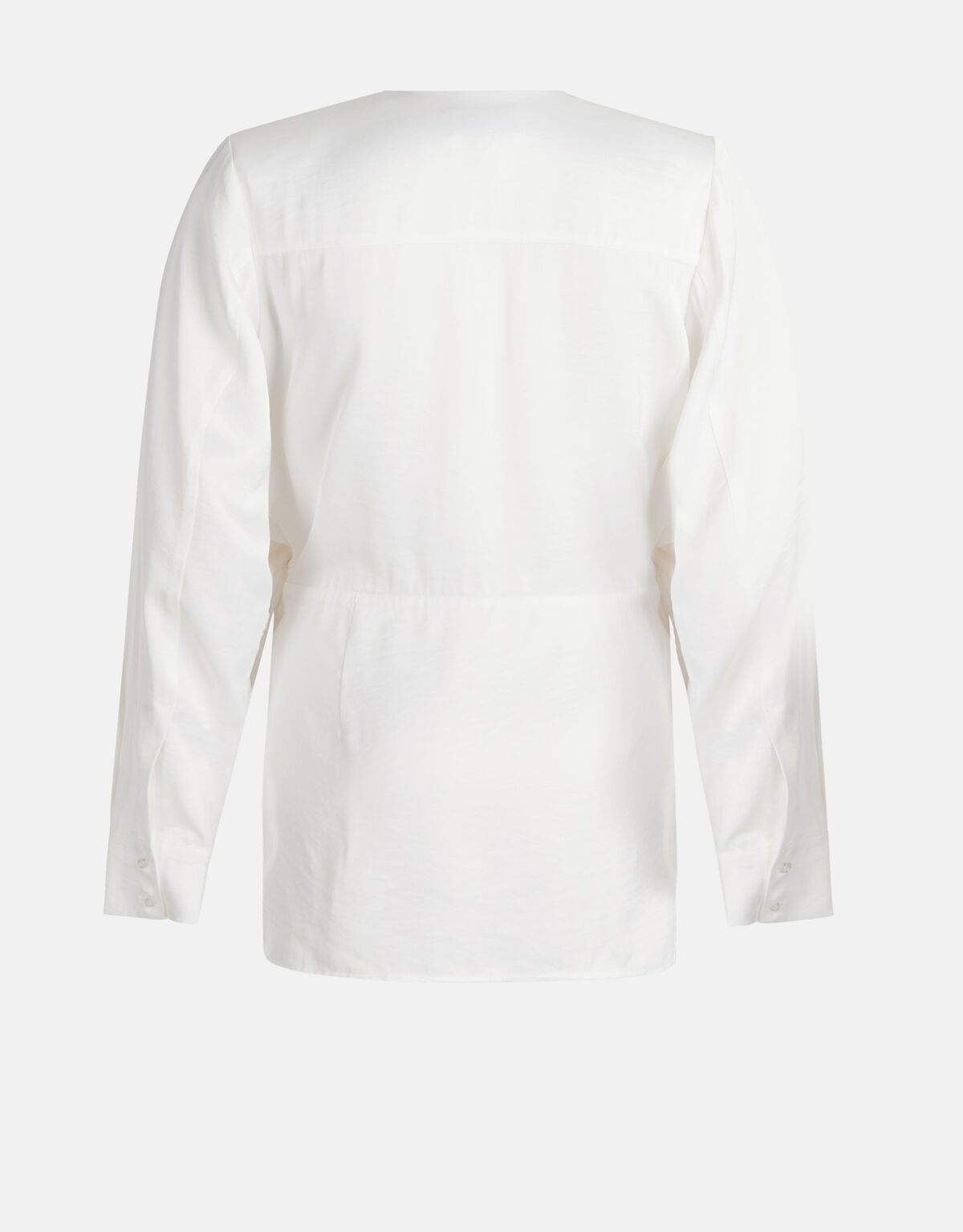 Satin-Wickelbluse Off White von Mieke SHOEBY WOMEN