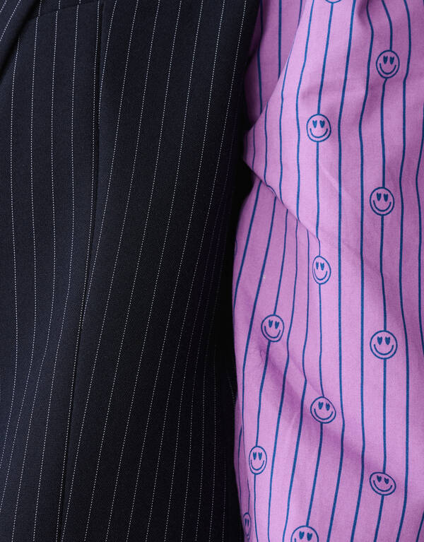 Smiley Nadelstreifenblazer Dunkelblau SHOEBY GIRLS