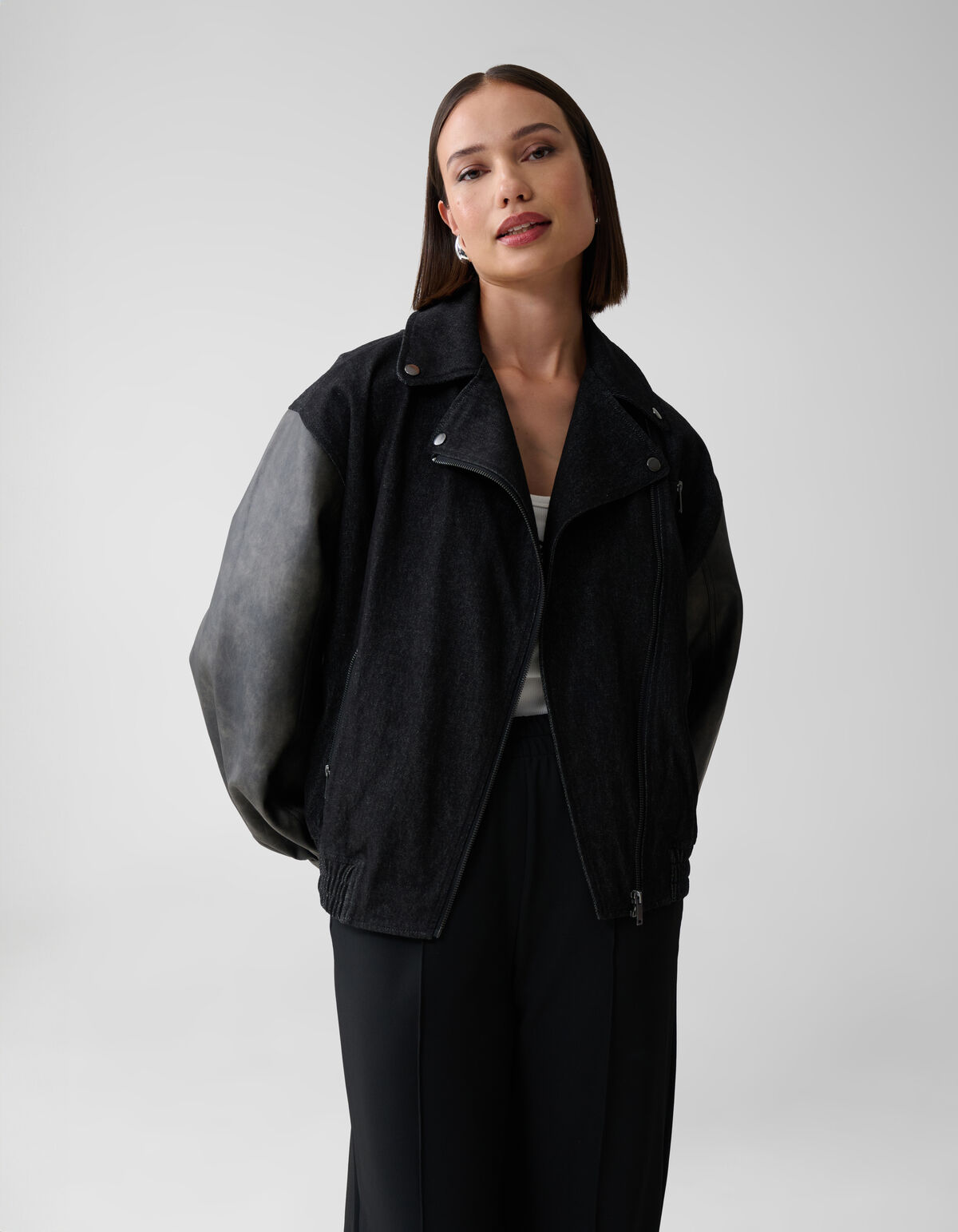 Denim Bomber Schwarz SHOEBY WOMEN