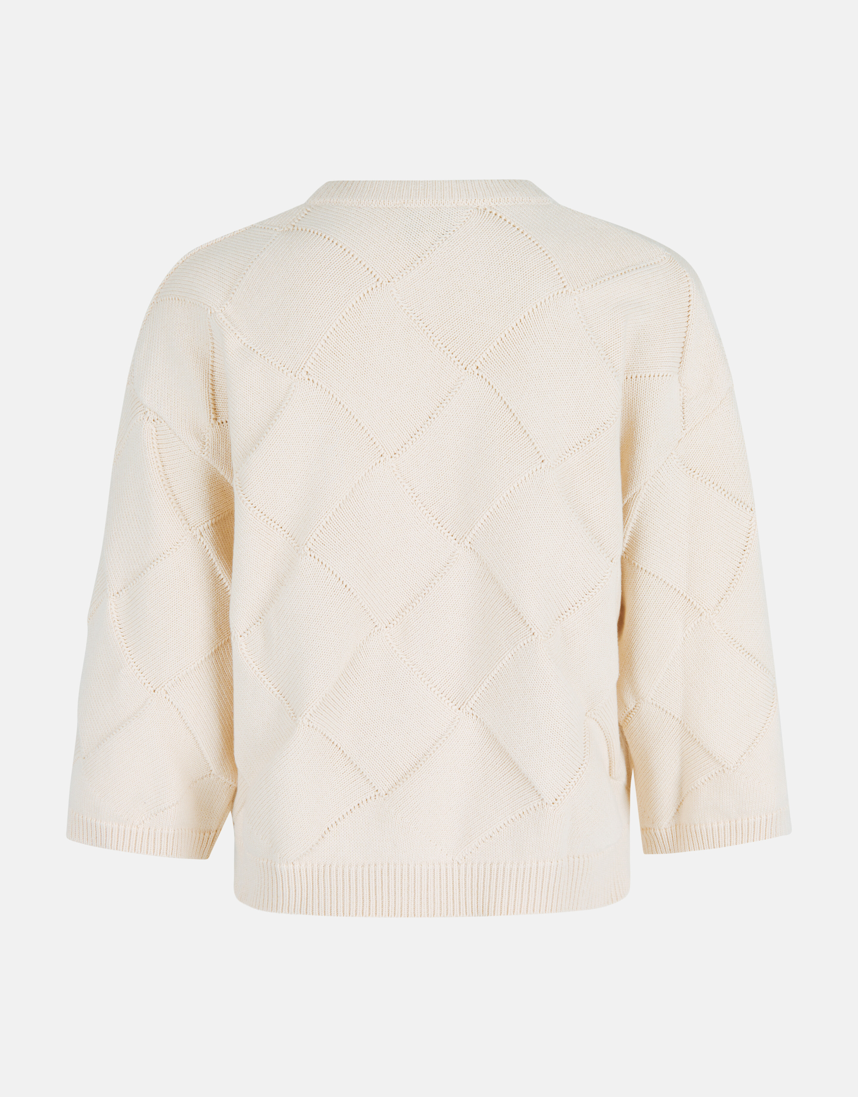 Karierter Strickpullover Offwhite SHOEBY WOMEN