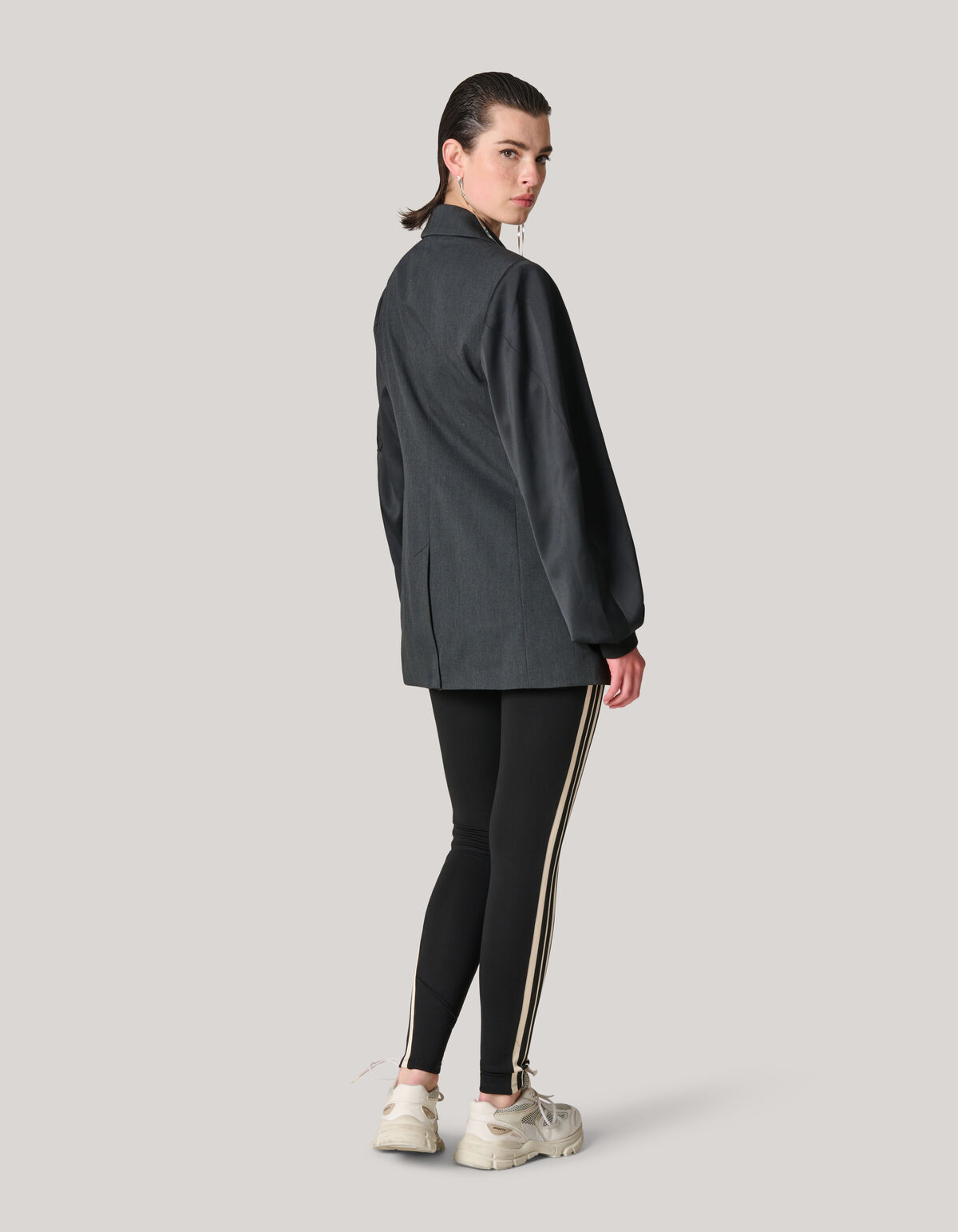 Bomber&auml;rmel-Blazer Schwarz SHOEBY WOMEN