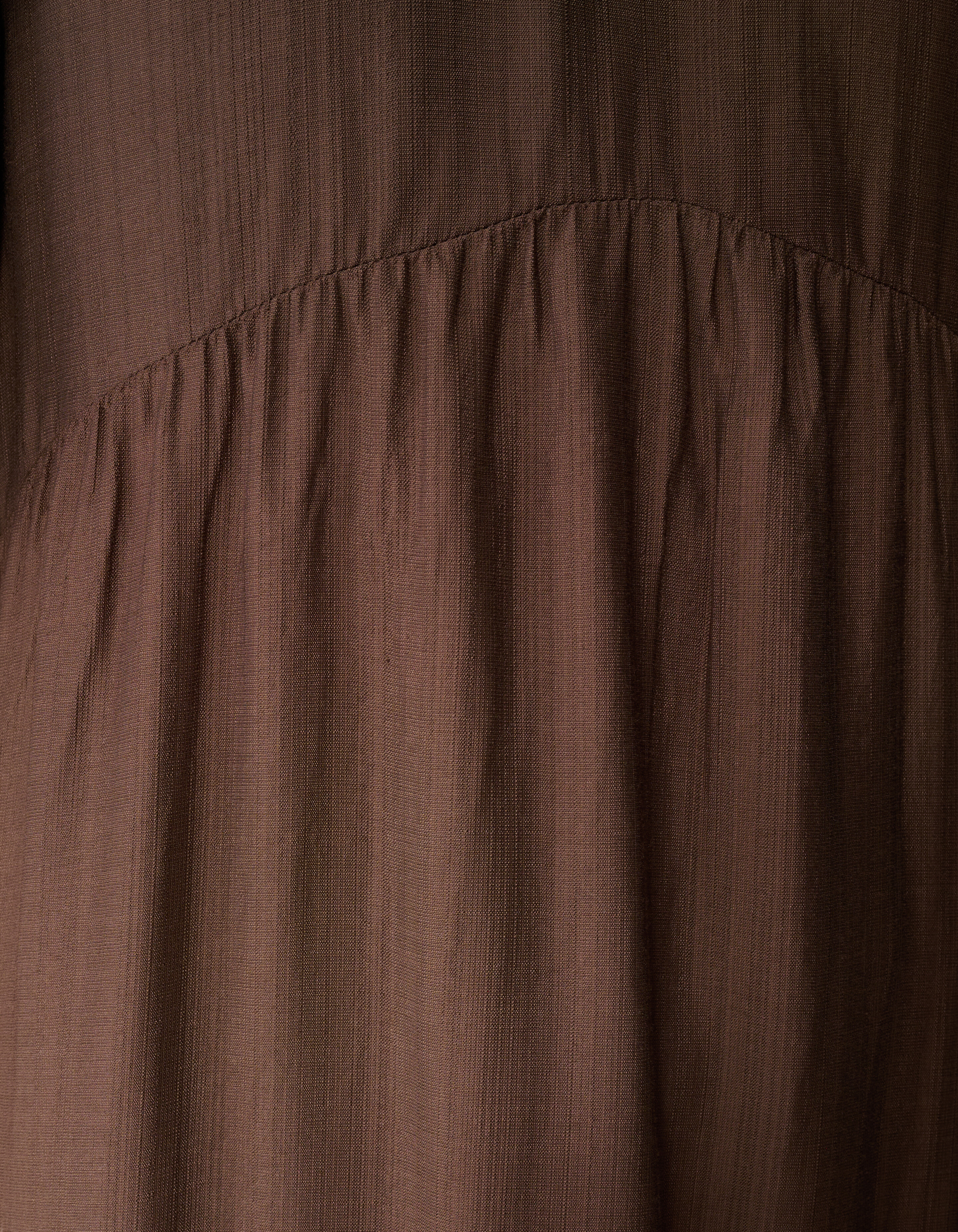 R&uuml;sche Maxikleid Braun SHOEBY WOMEN