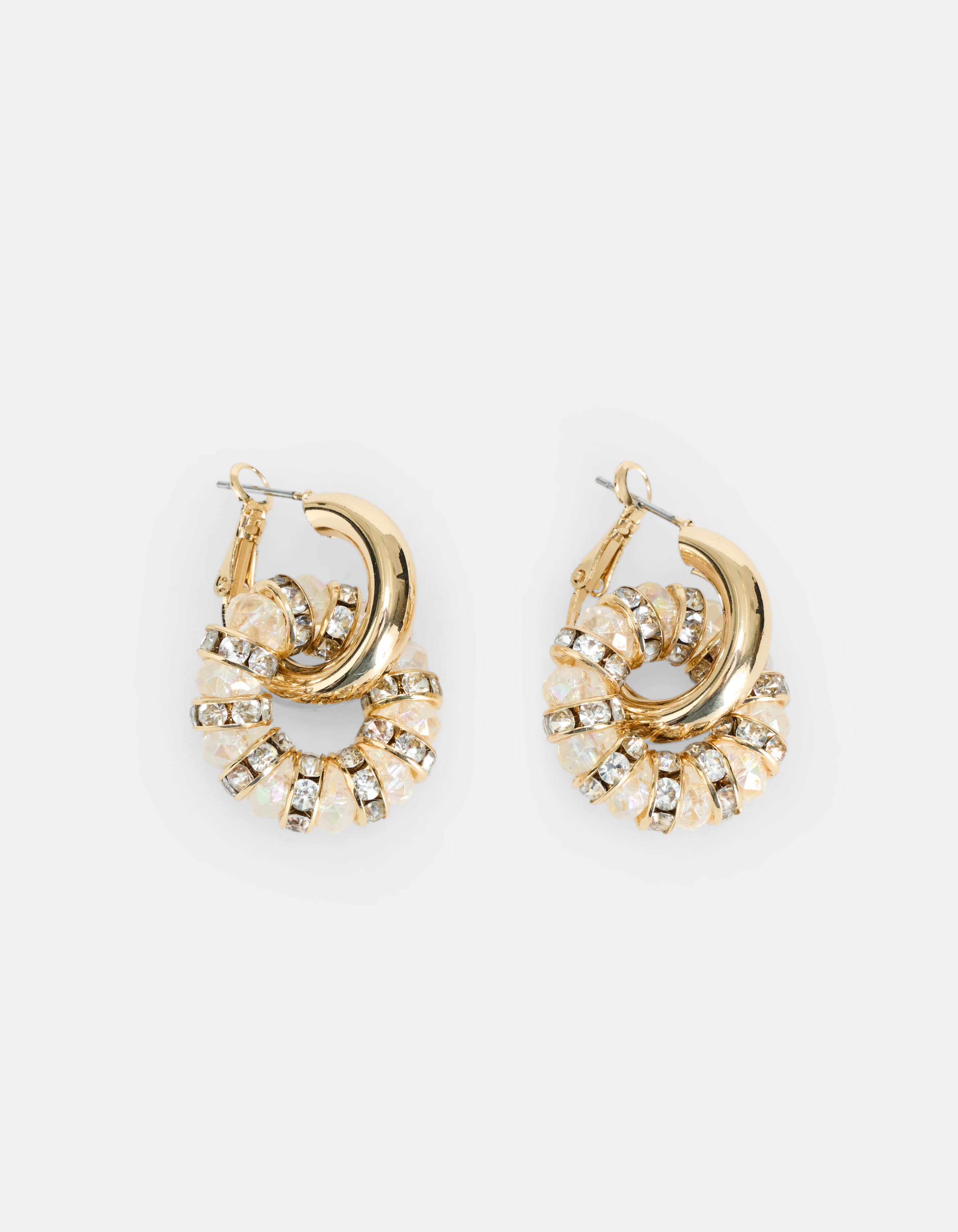 Strass-Ohrringe Gold SHOEBY ACCESSOIRES