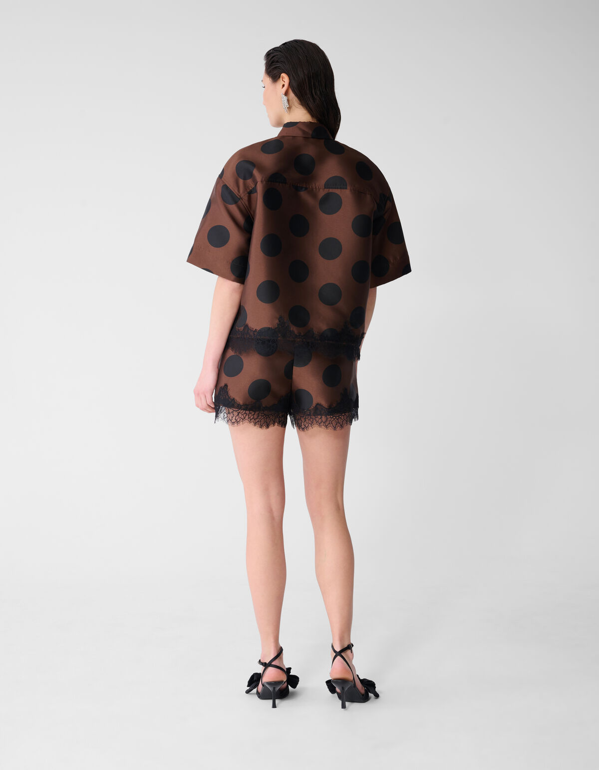 Kanten Polkadot Kurze Braun SHOEBY WOMEN