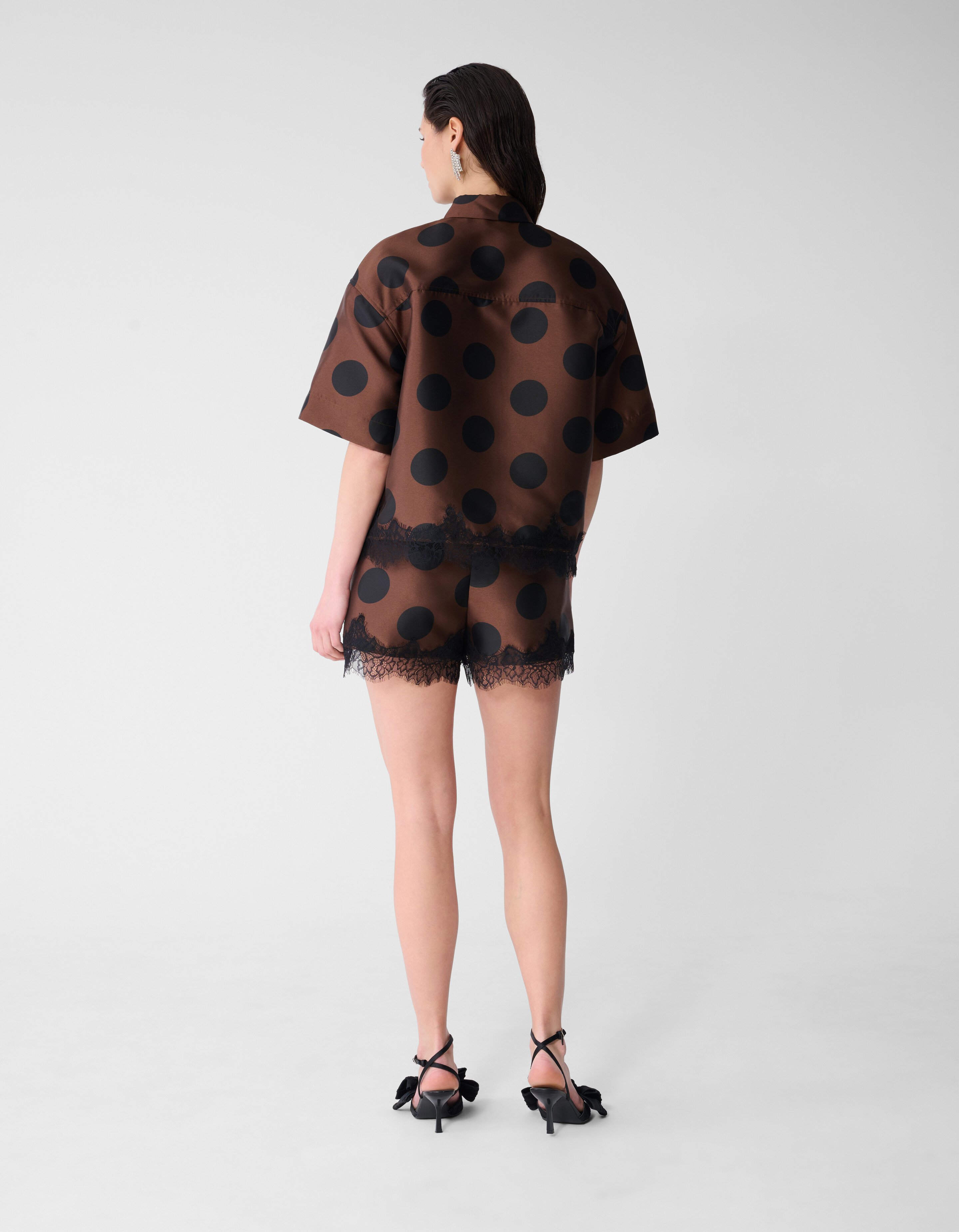 Kanten Polkadot Kurze Braun SHOEBY WOMEN