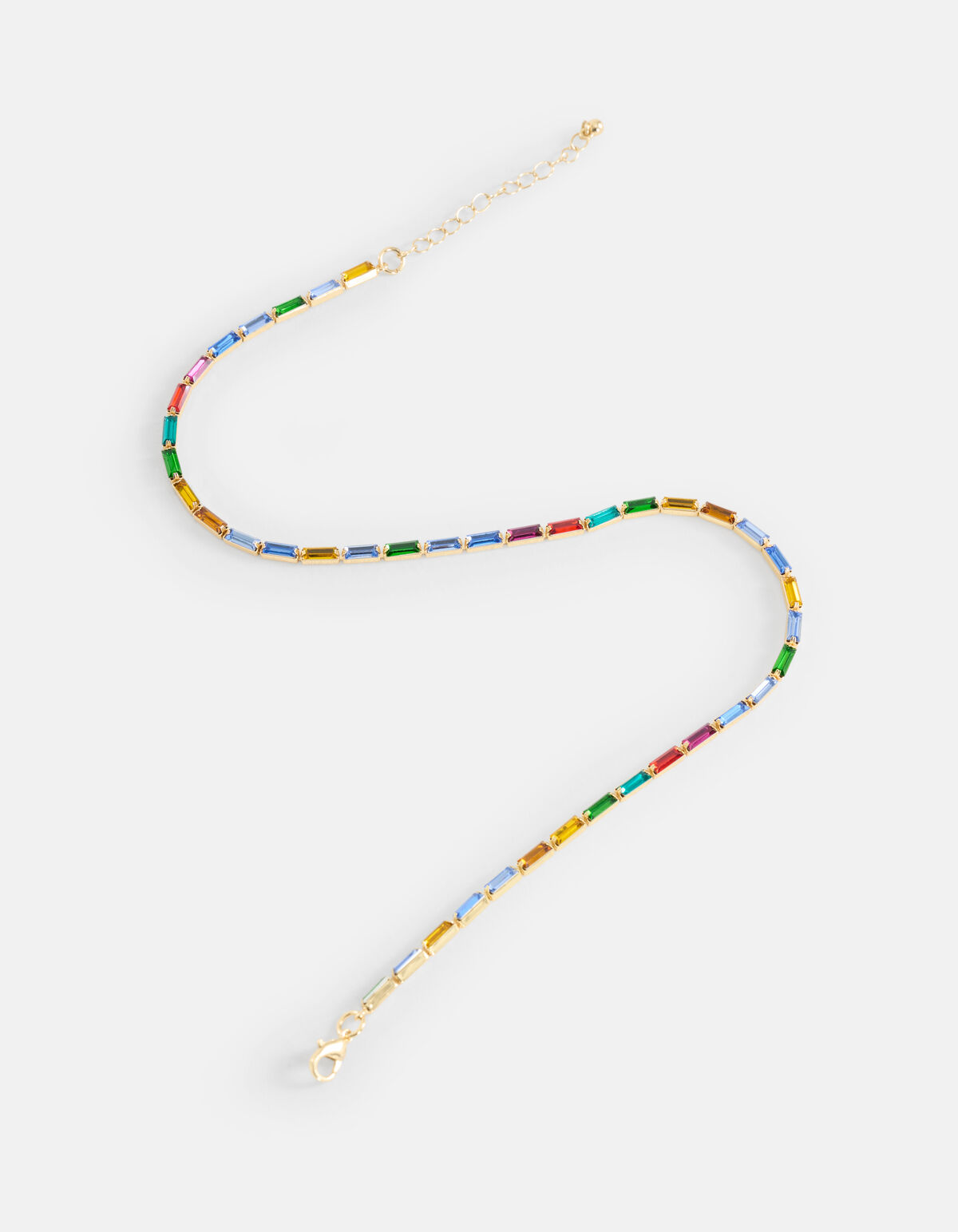 Multi Strass Halskette Gold SHOEBY ACCESSOIRES