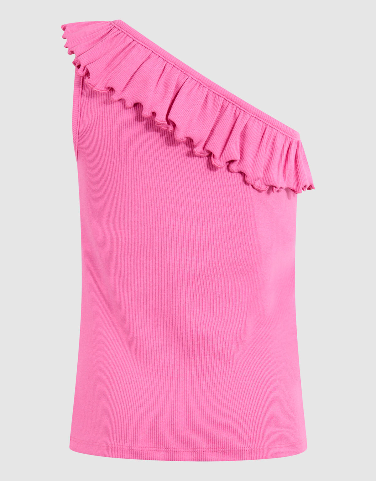 Ein-Schulter-Rippen-Top Rosa SHOEBY GIRLS