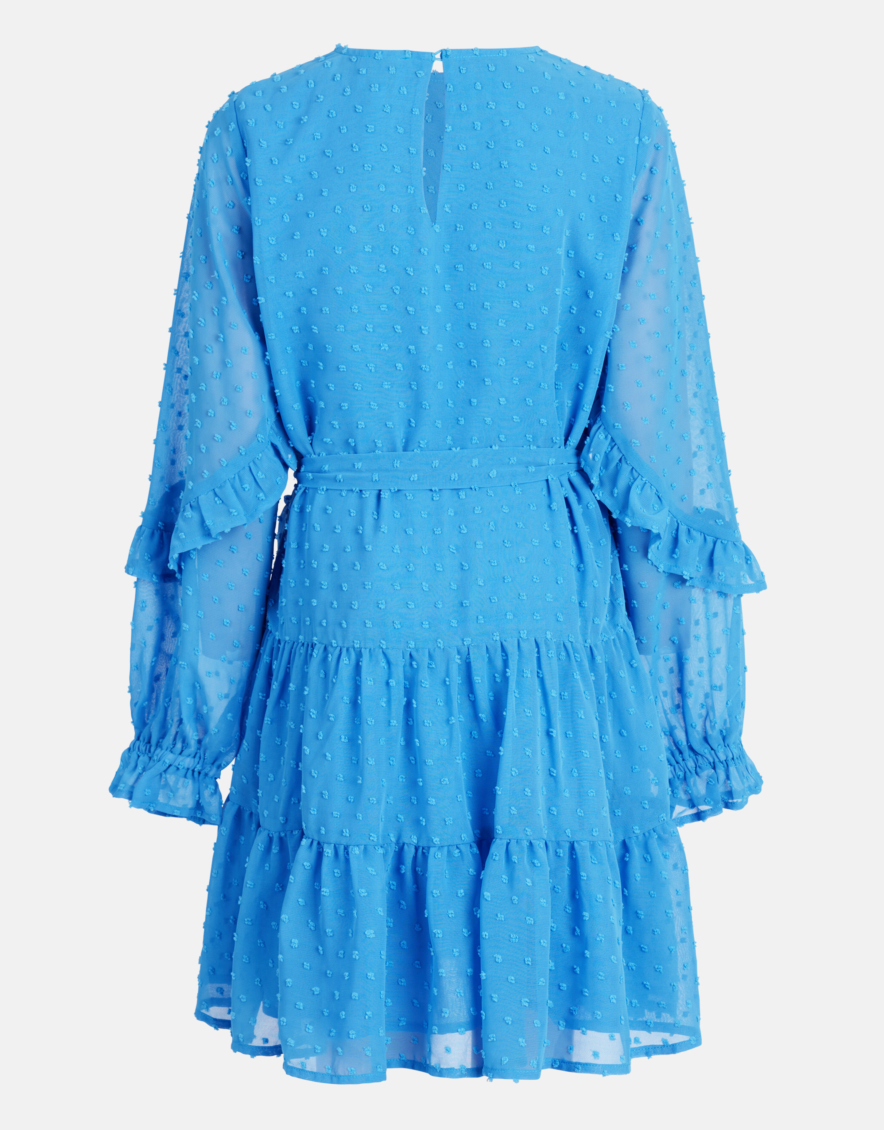 Chiffon-Pünktchenkleid Blau SHOEBY GIRLS