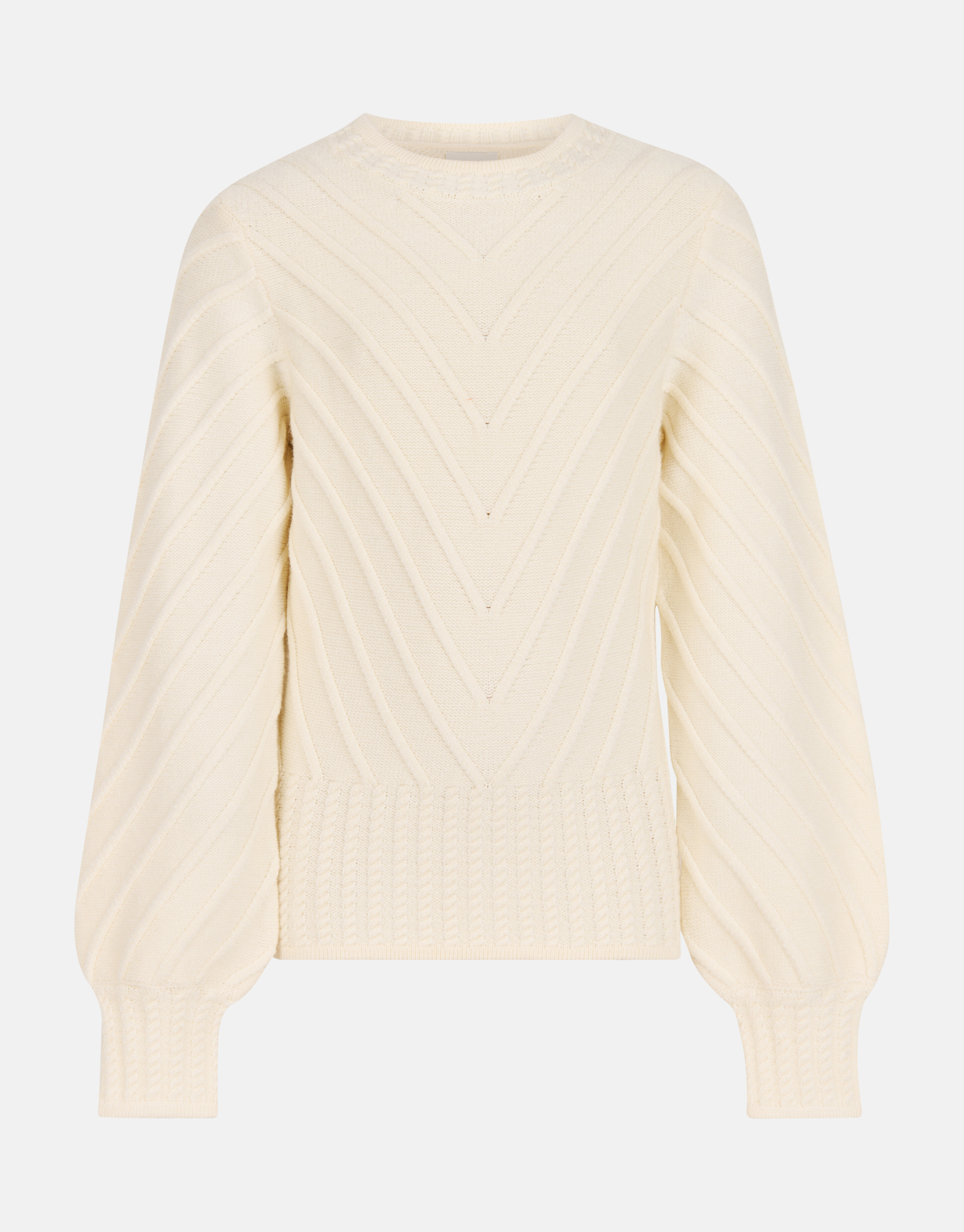 Diagonaal Trui Gebroken Wit SHOEBY GIRLS