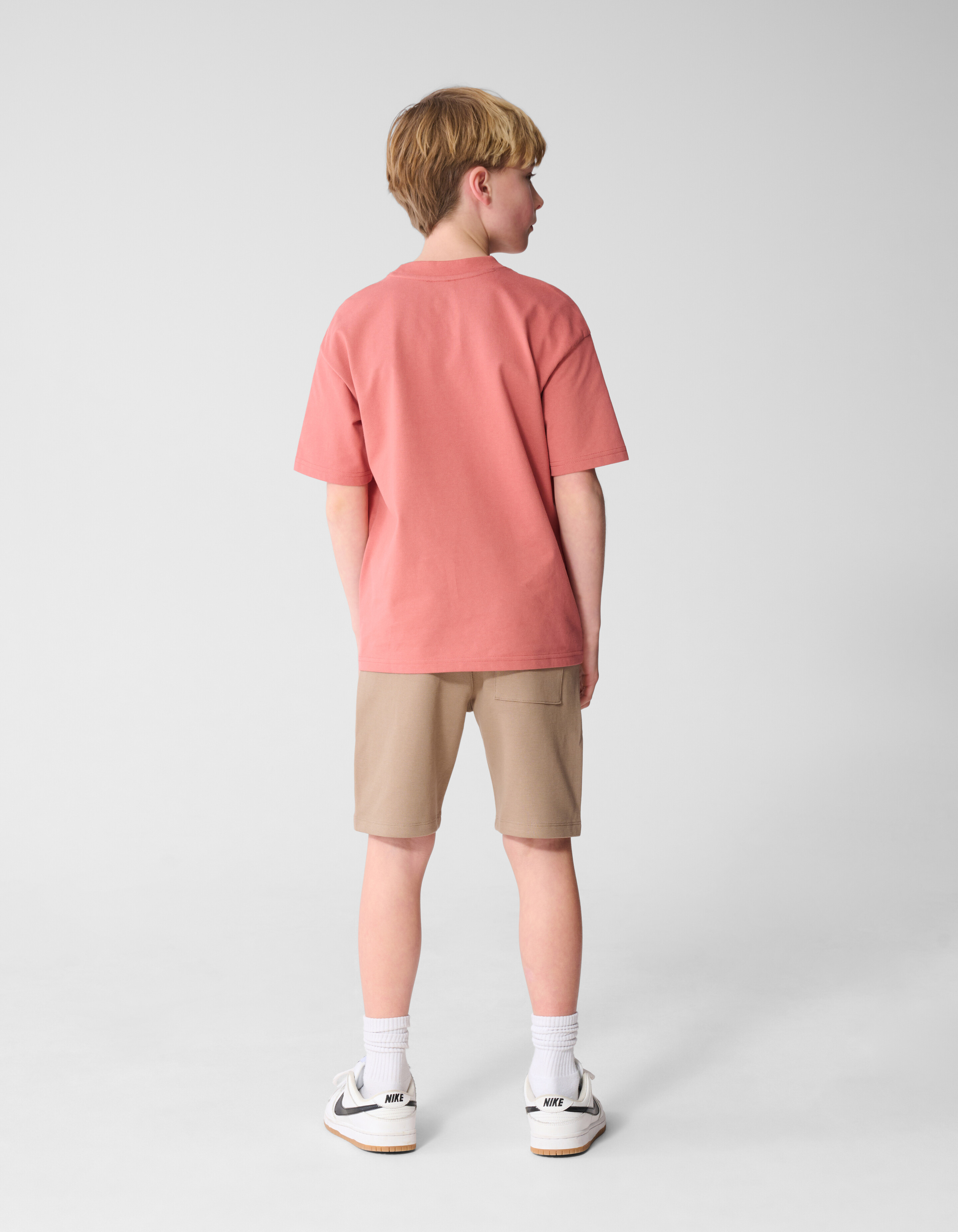 Piqu&eacute;-Shorts Taupe SHOEBY BOYS