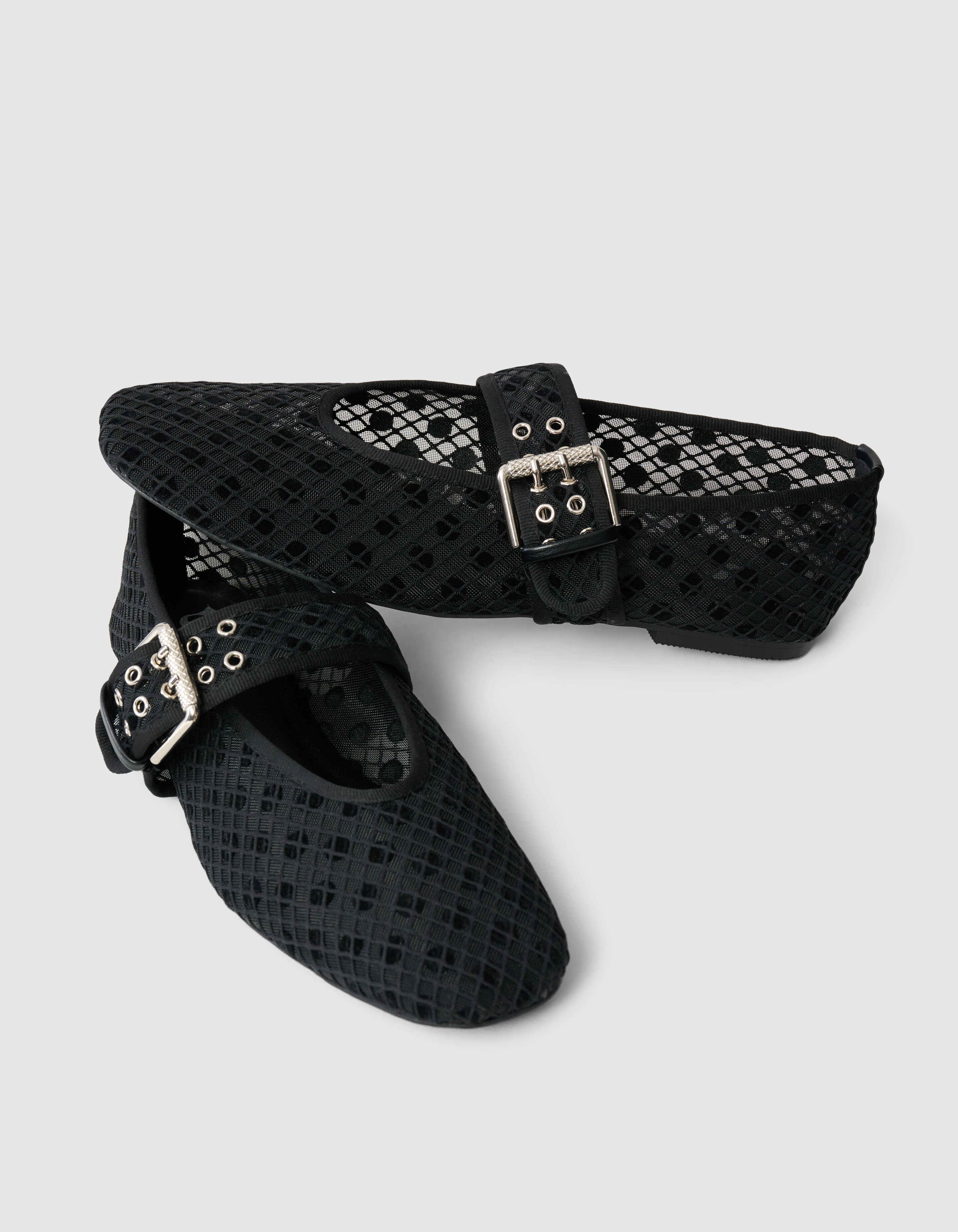 Polkadot Mesh Slipper Schwarz SCHOENEN SHOEBY