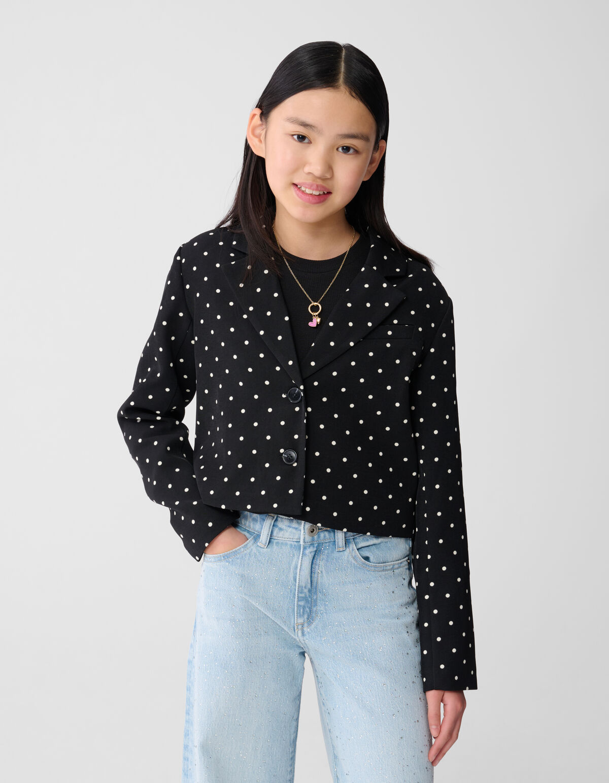 Dot Blazer Schwarz SHOEBY GIRLS