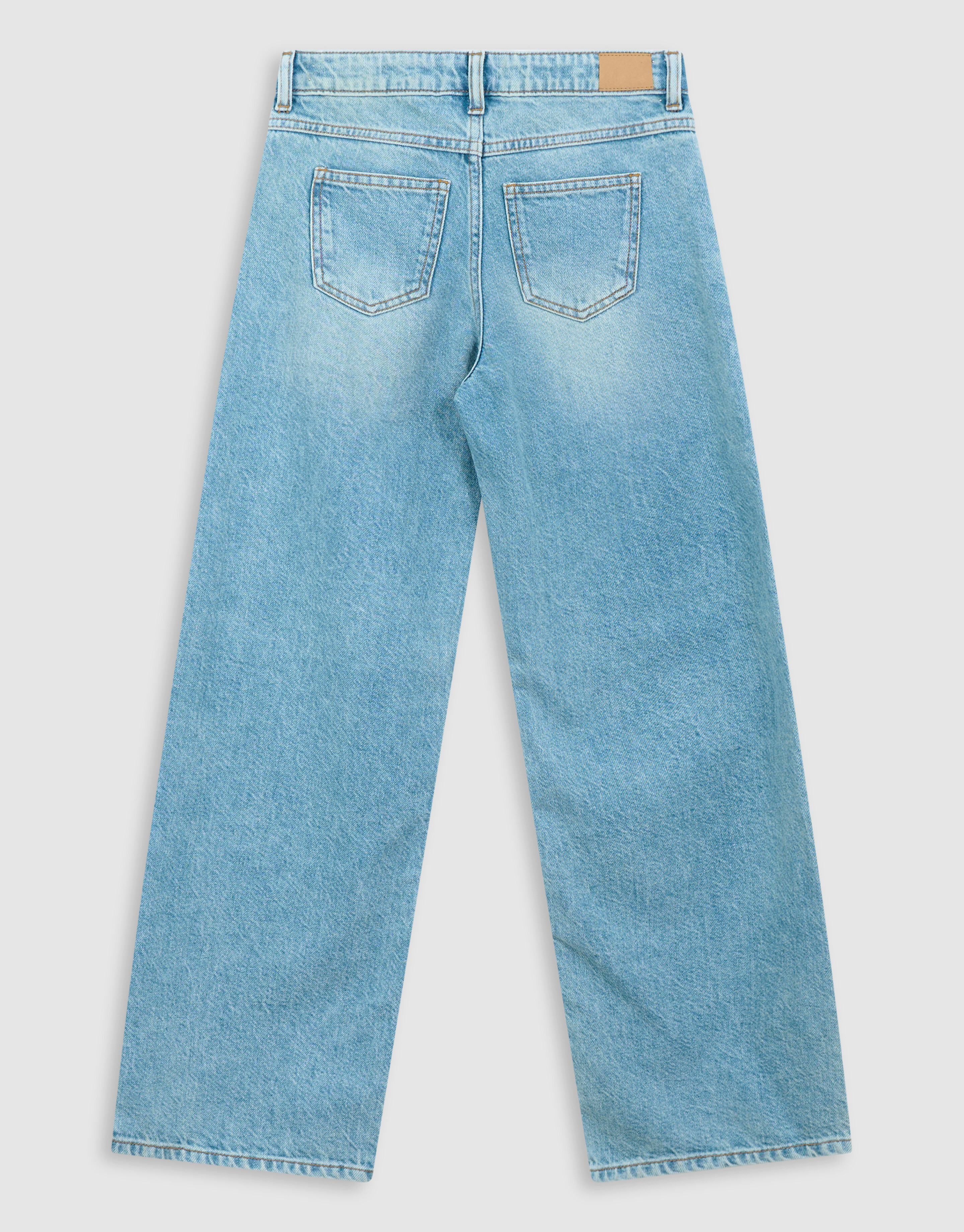 Heart Print Wide Leg Fit Jeans Blauw SHOEBY GIRLS