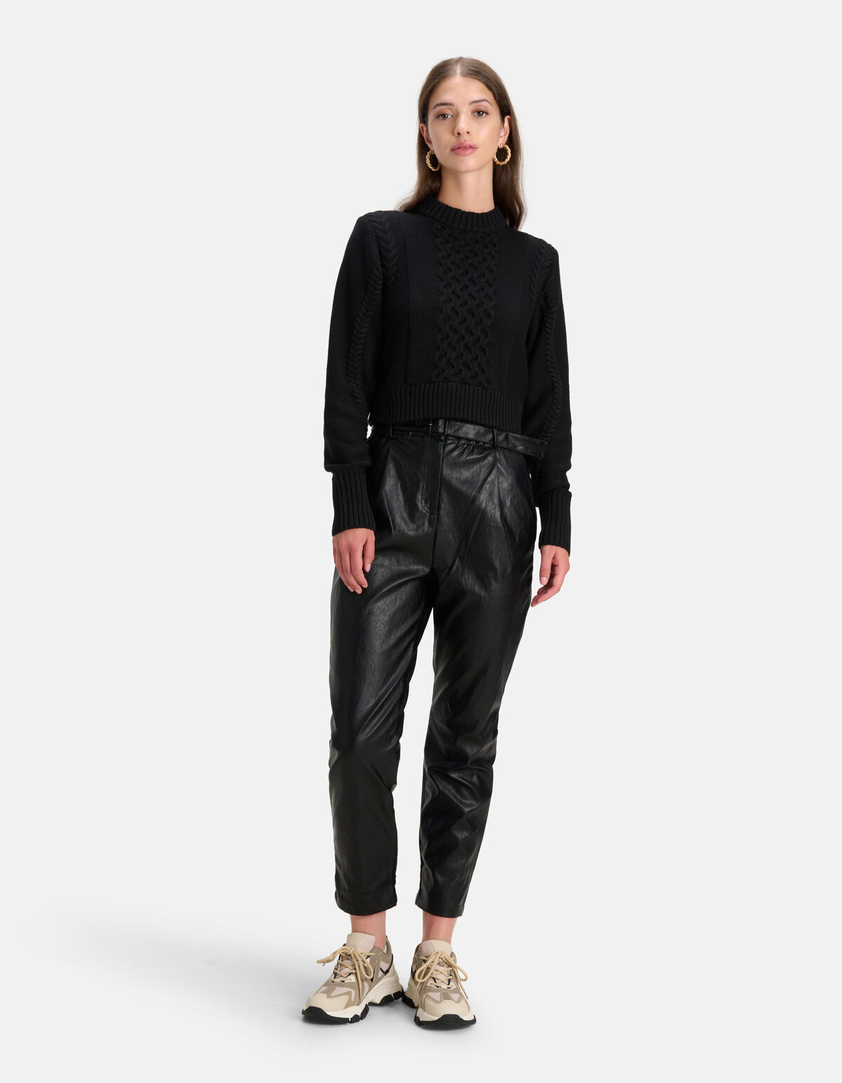 Gekürzter Pullover aus Zopfstrick SHOEBY WOMEN