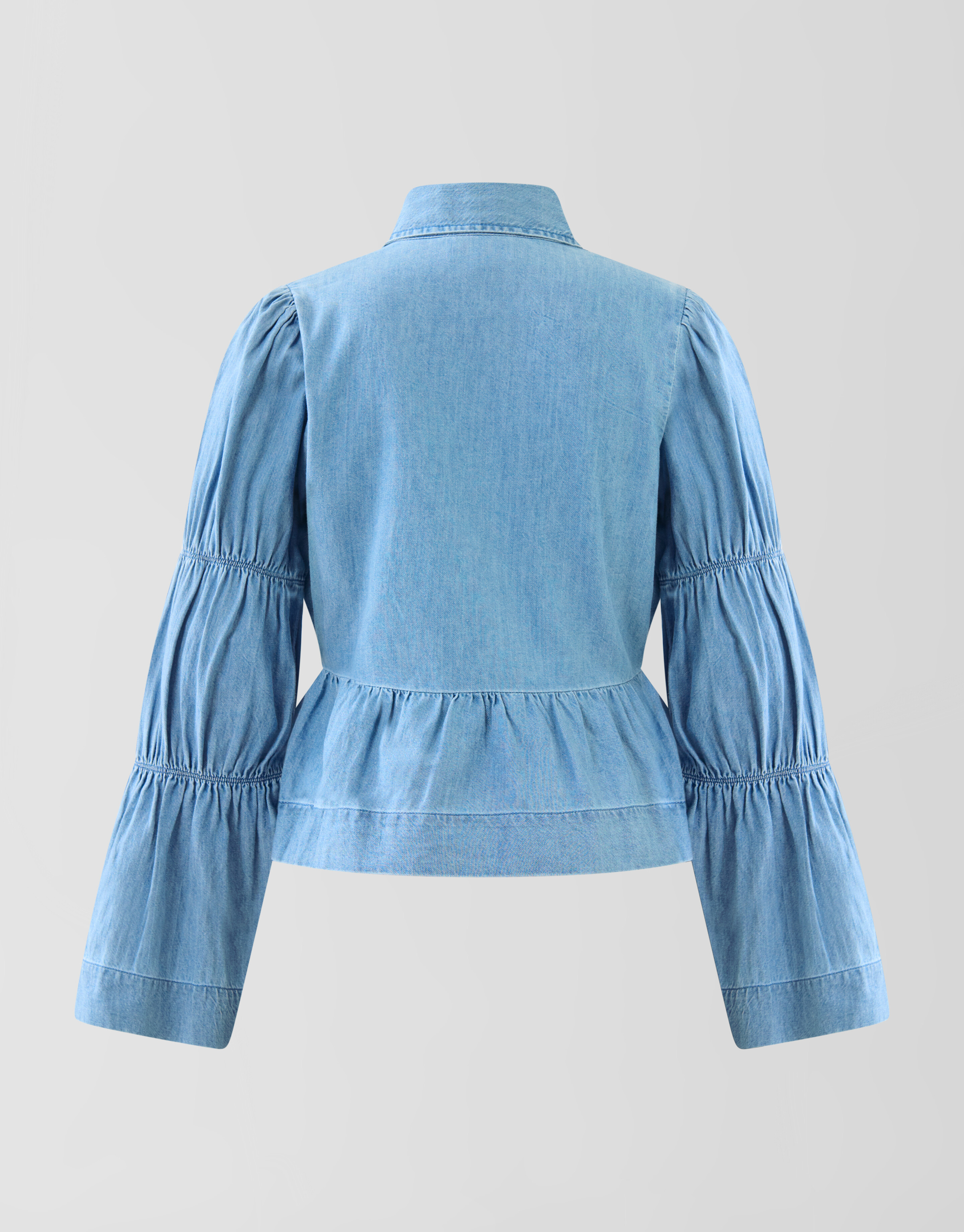Denim Schleifenbluse Blau SHOEBY WOMEN