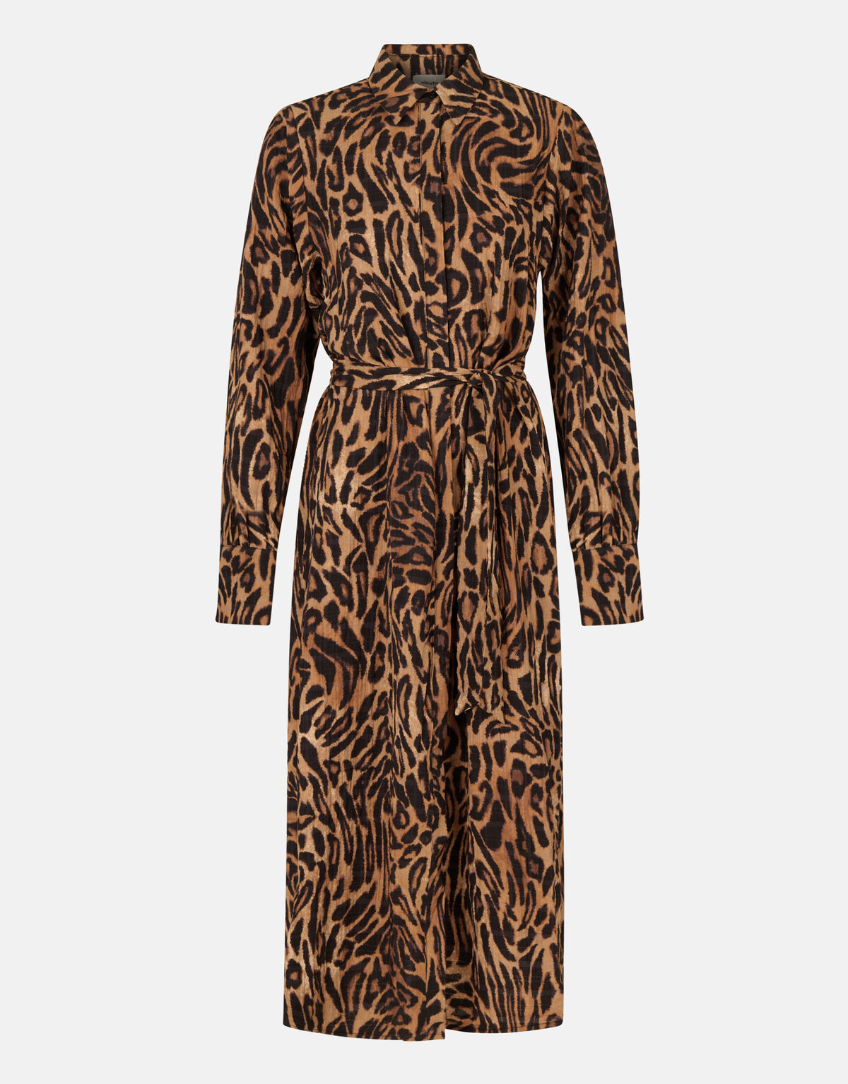 Midikleid mit Leopardenmuster Braun SHOEBY WOMEN