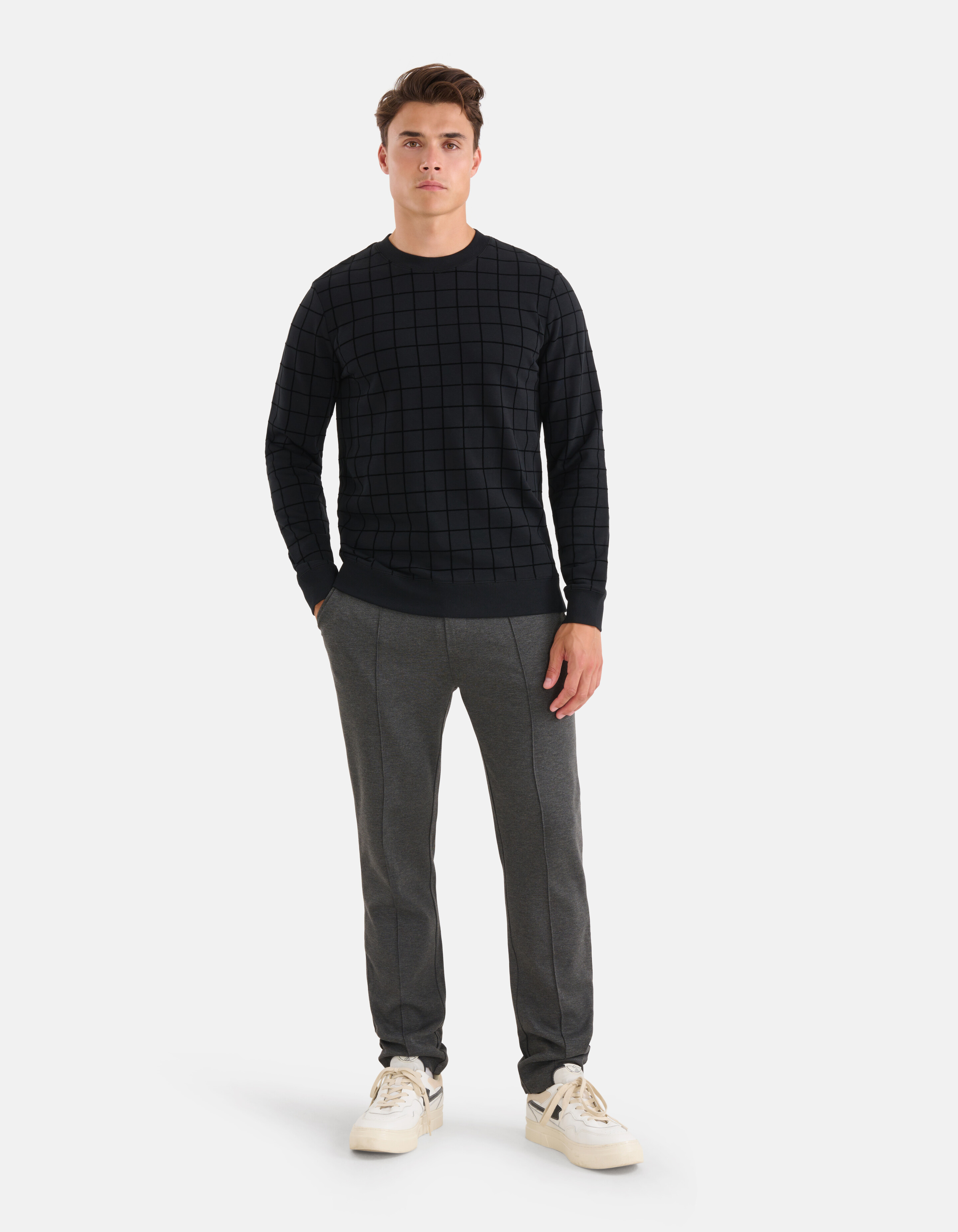 Samtpullover Schwarz SHOEBY MEN