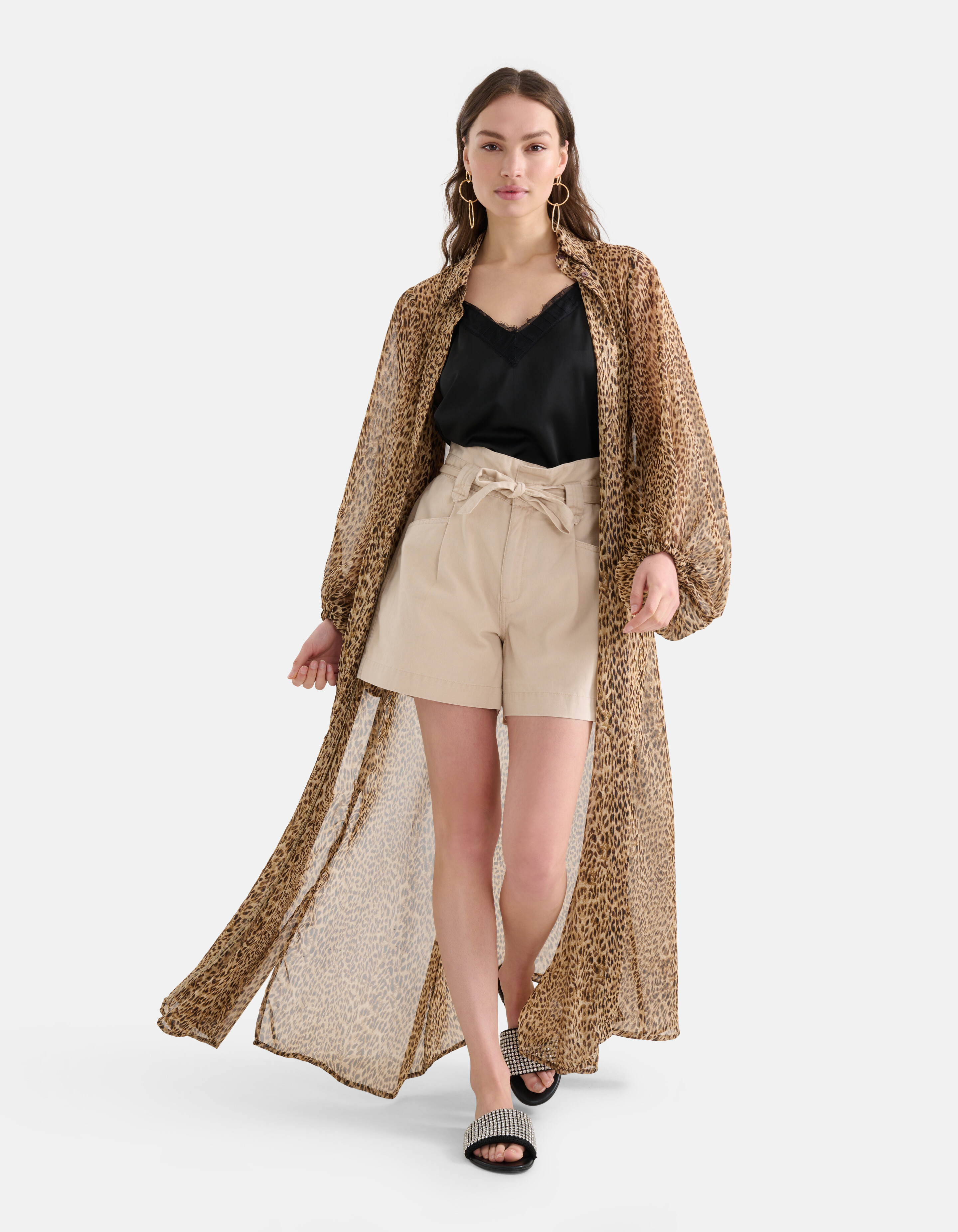 Geparden-Maxikleid Braun SHOEBY WOMEN