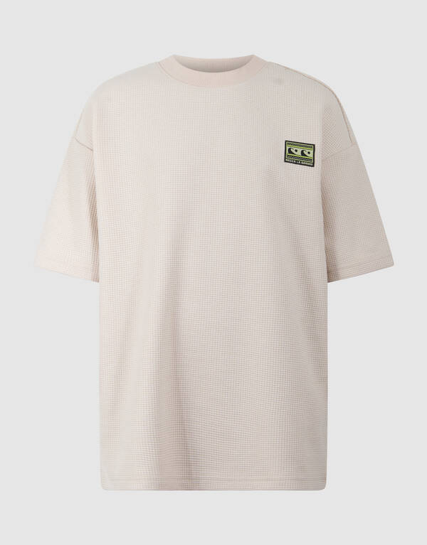 Struktur T-Shirt Beige SHOEBY BOYS