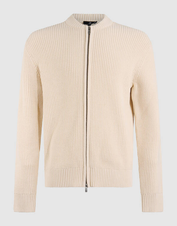 Gestrickte Bomberjacke Sand SHOEBY MEN