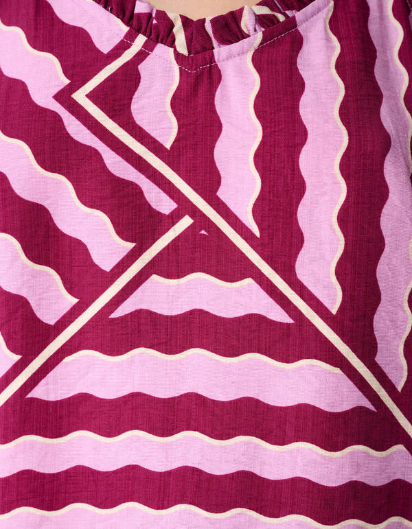 Singlet mit Wellenmuster Rosa/Lila SHOEBY WOMEN