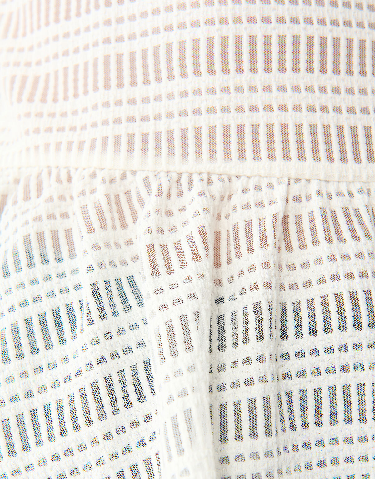 Bluse mit Maschenstruktur Off White SHOEBY WOMEN