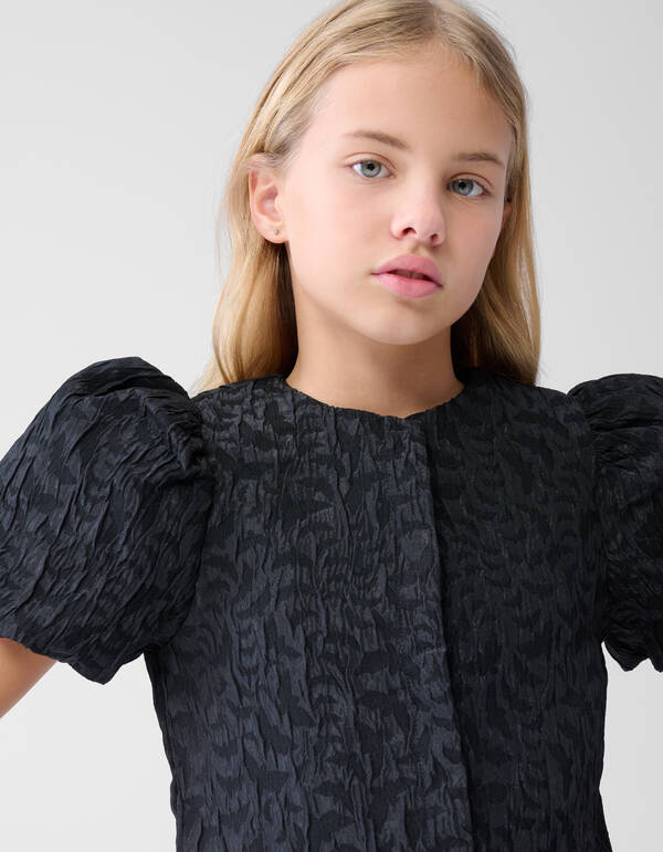 Blazer mit Puffärmeln Schwarz SHOEBY GIRLS